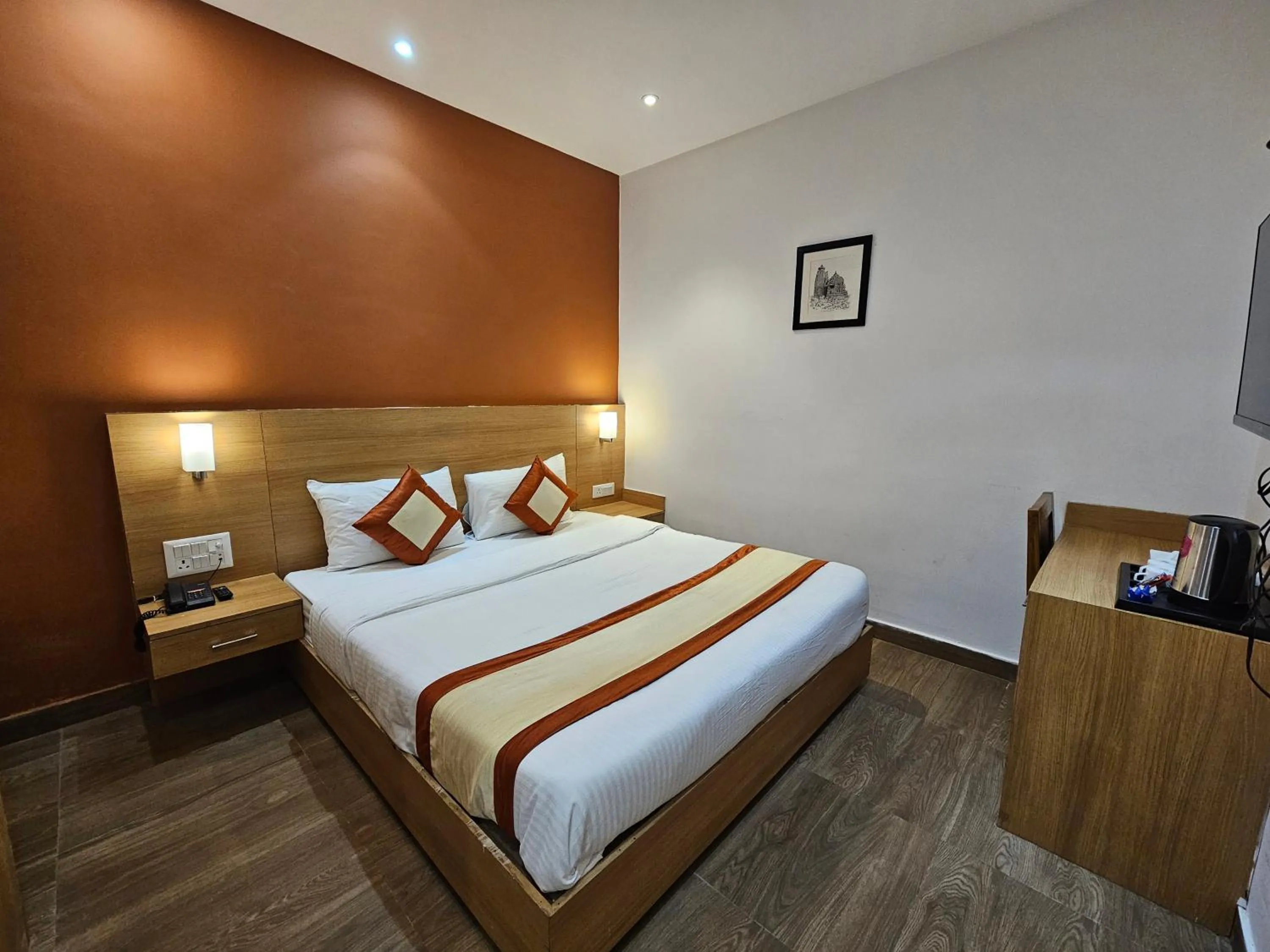 Bed in Hotel The Bundela - Khajuraho, Madhya Pradesh