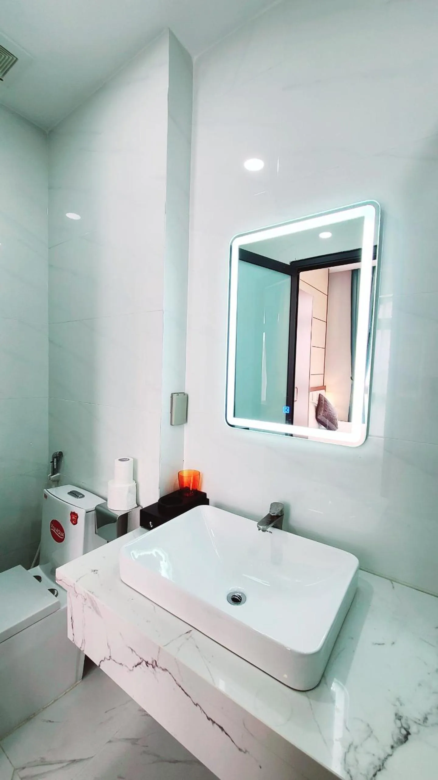 Bathroom, Bed in Xan hotel Phu Quoc