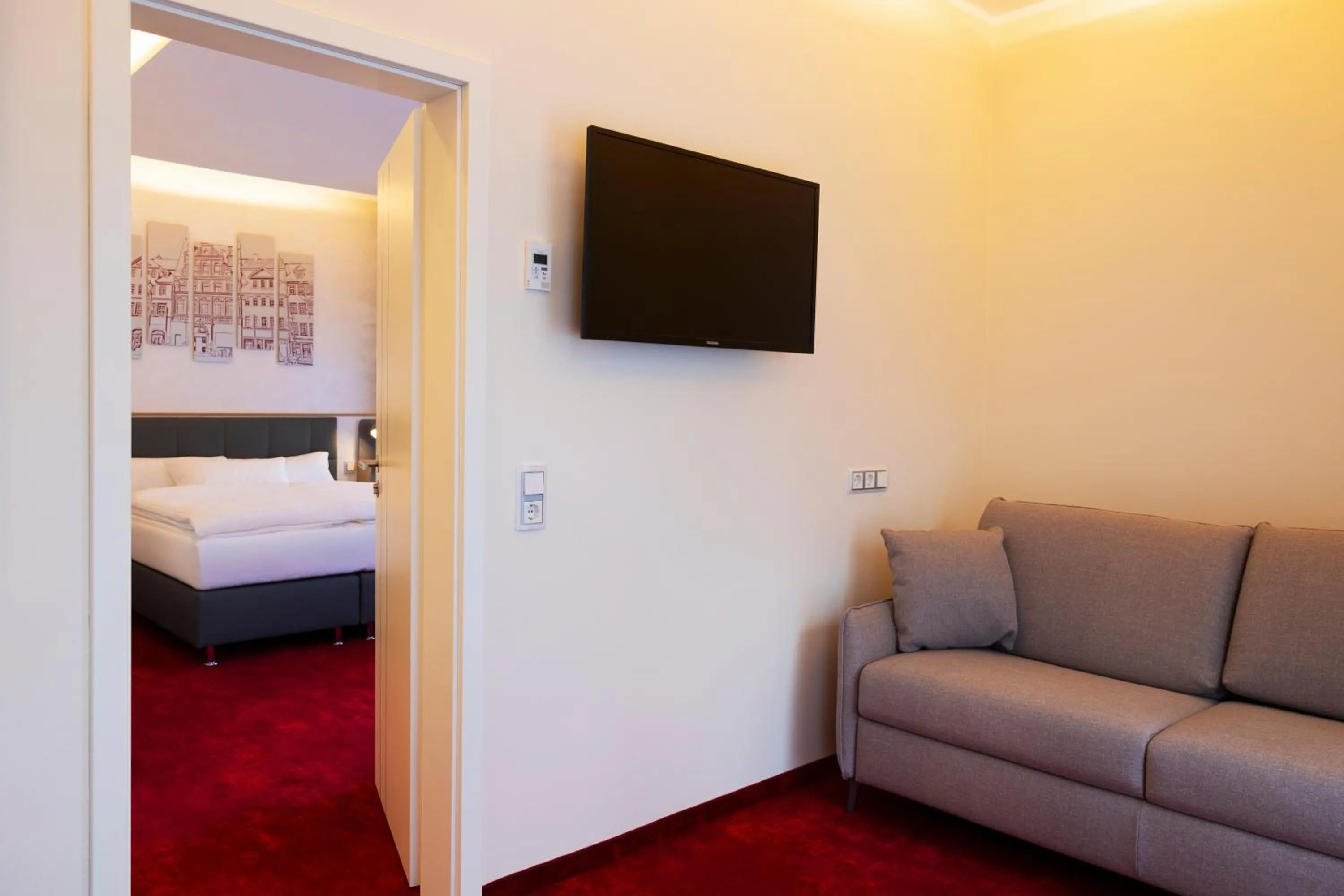 Bed in Hotel am Waldkasino