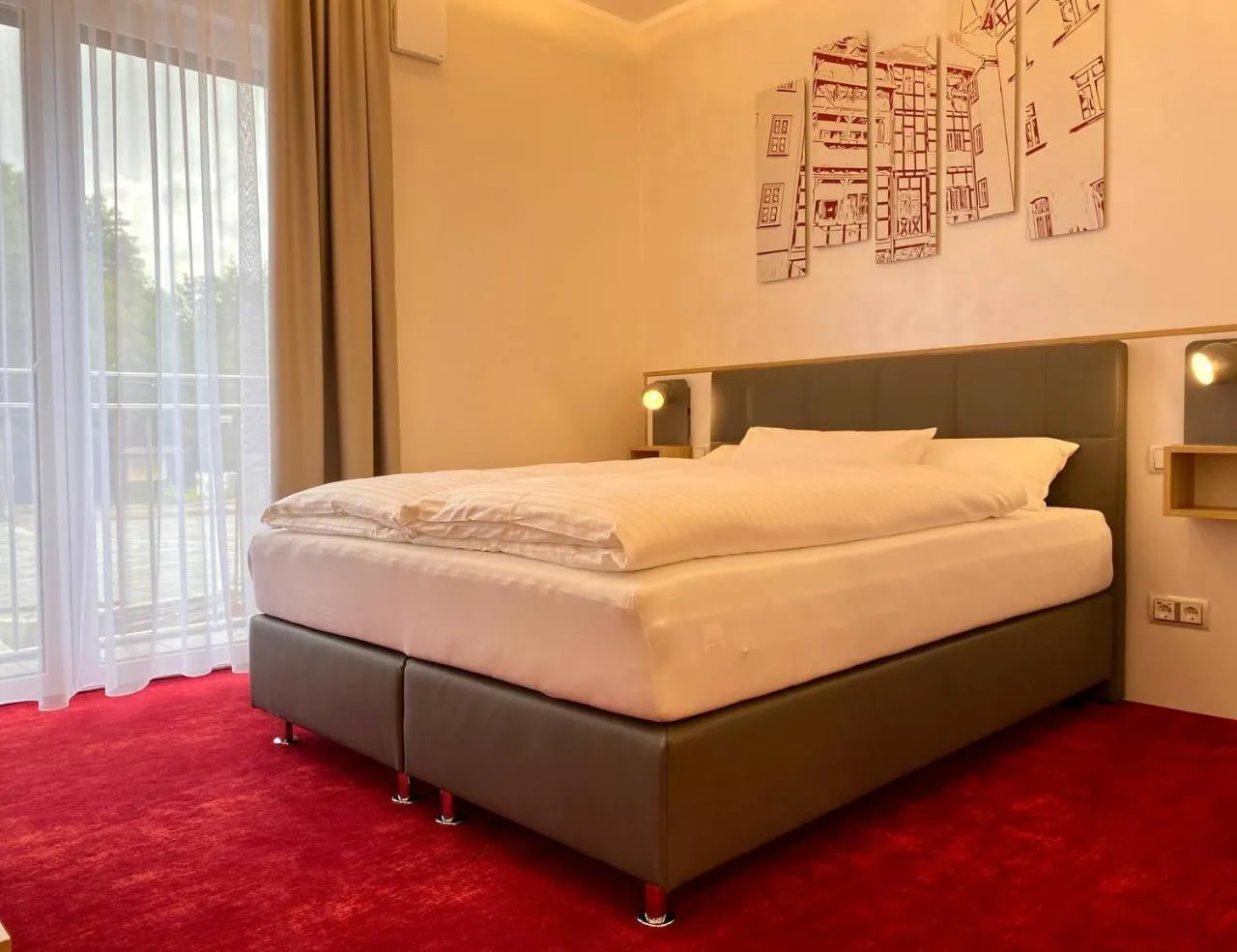 Bed in Hotel am Waldkasino