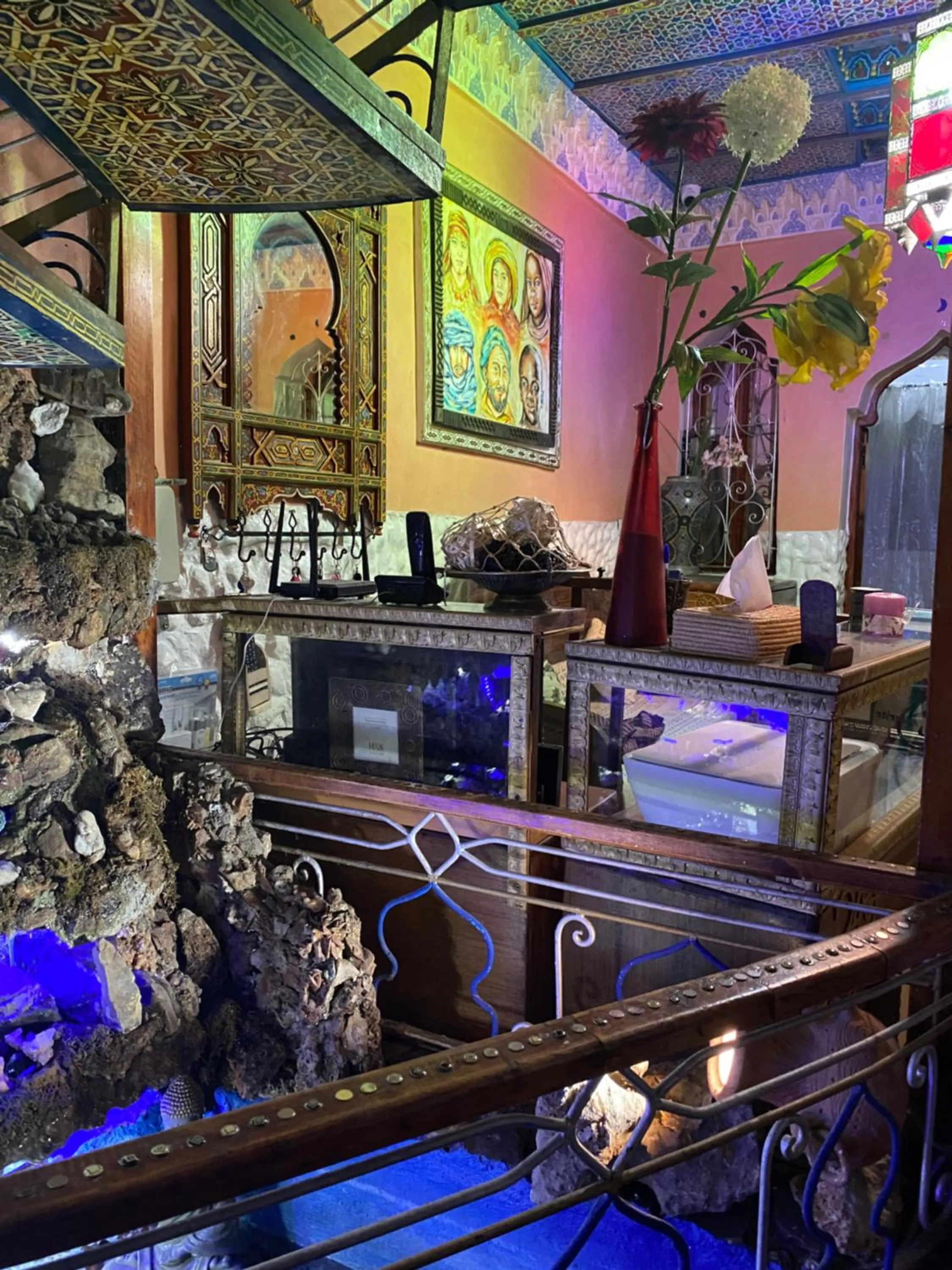 Lobby or reception in Riad Azurite