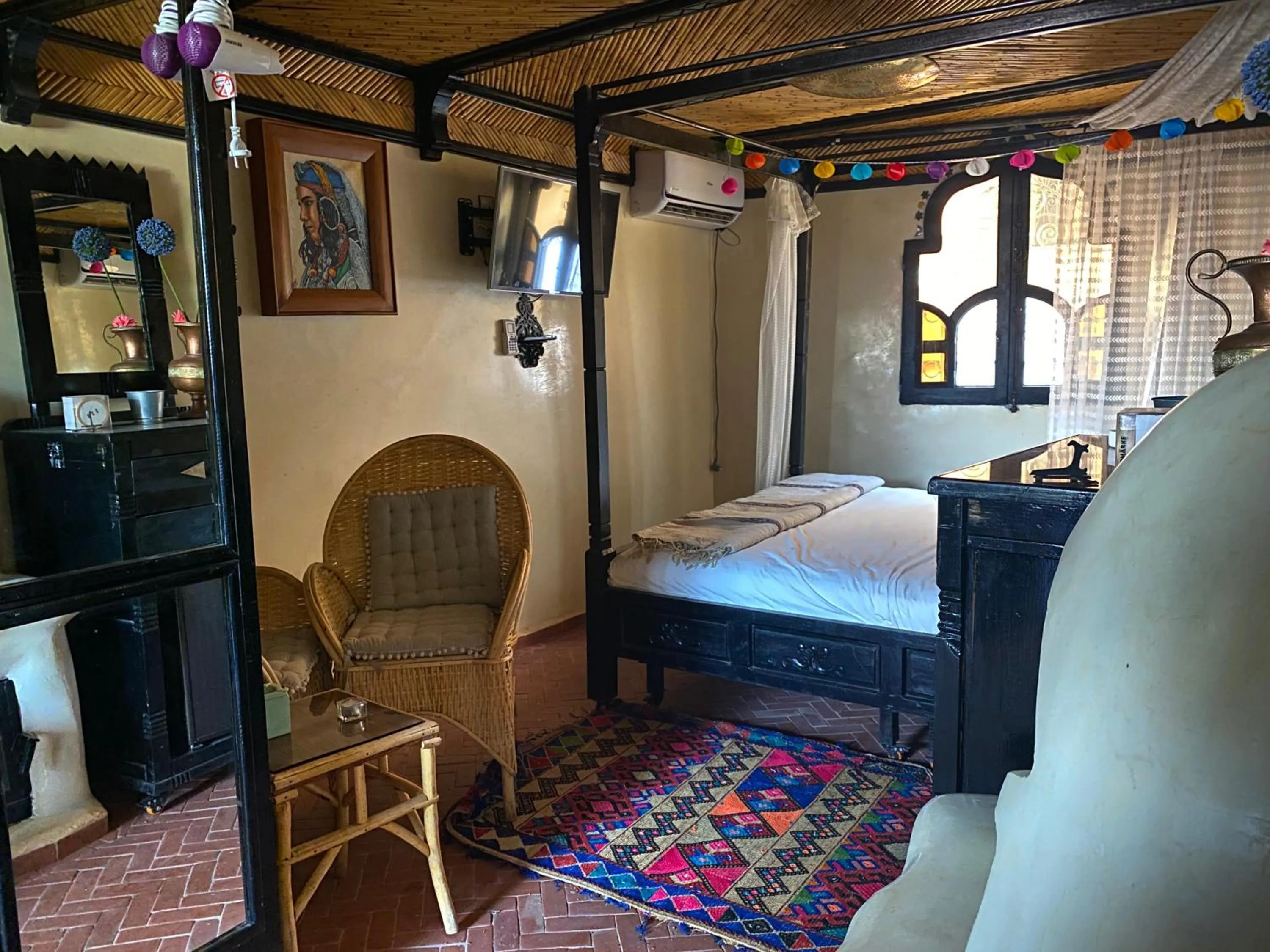 Bed in Riad Azurite