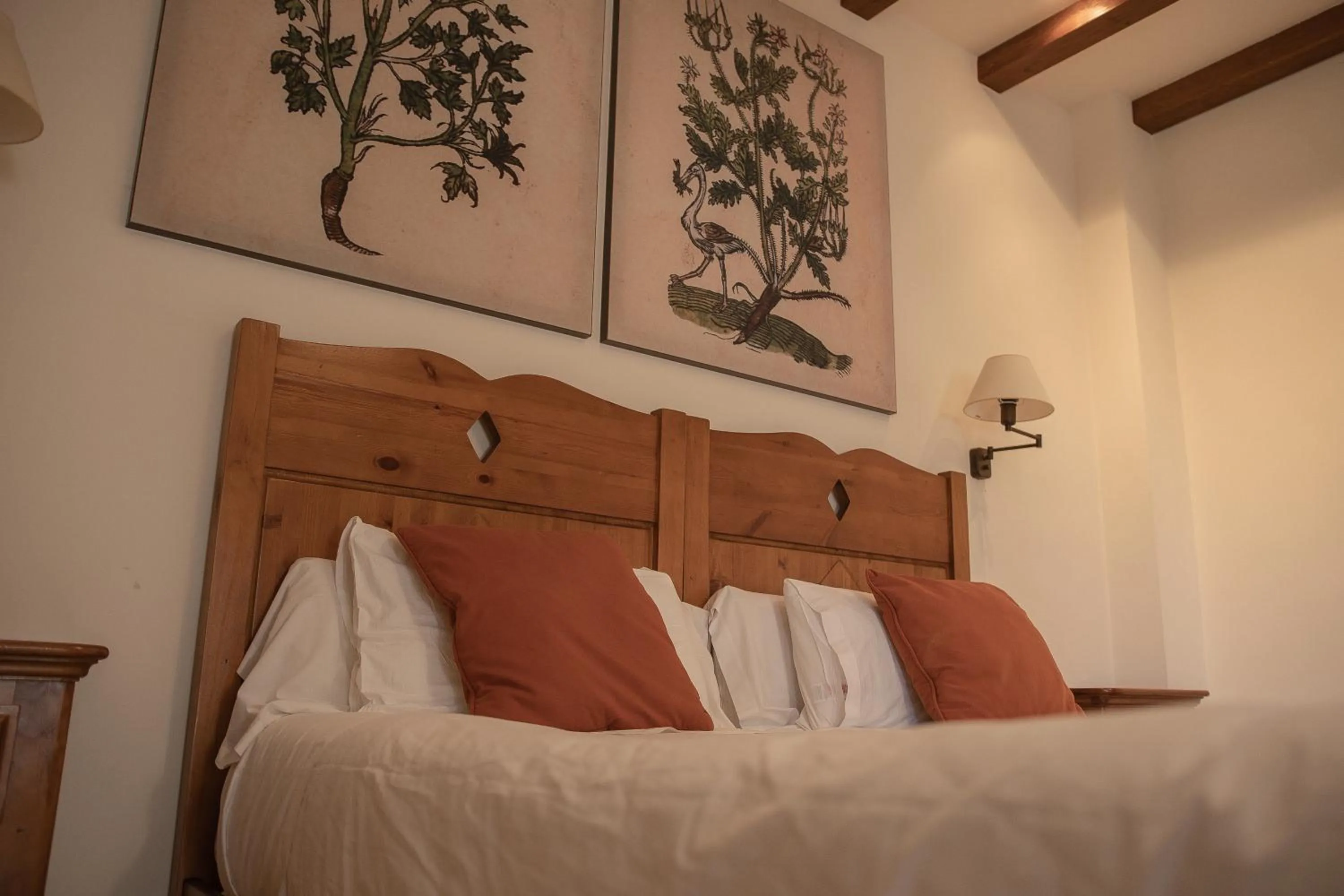 Bed in OLATZEA LANDA HOTELA