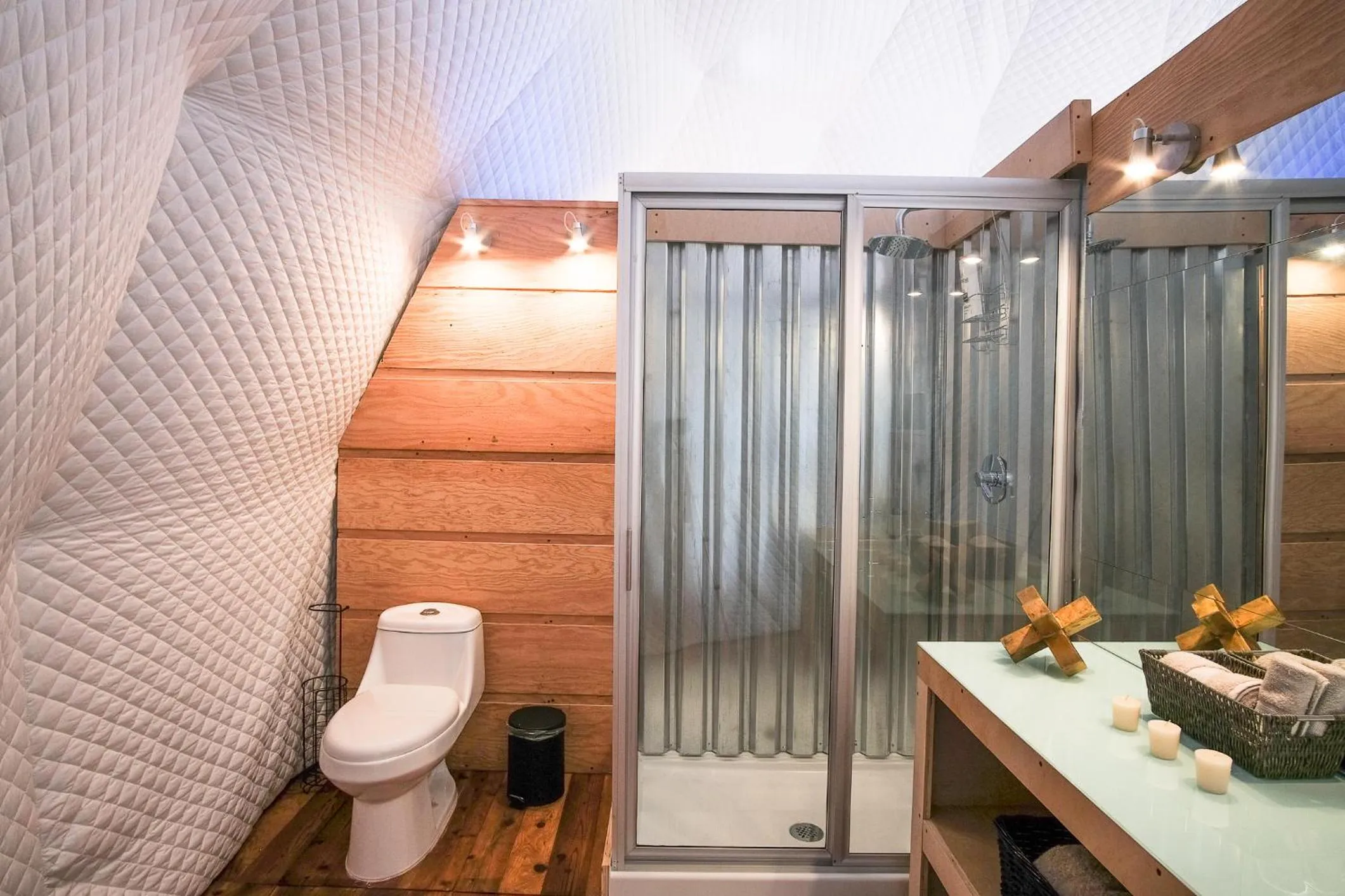 Shower in Casa Domo Glamping by BajaHomeStays