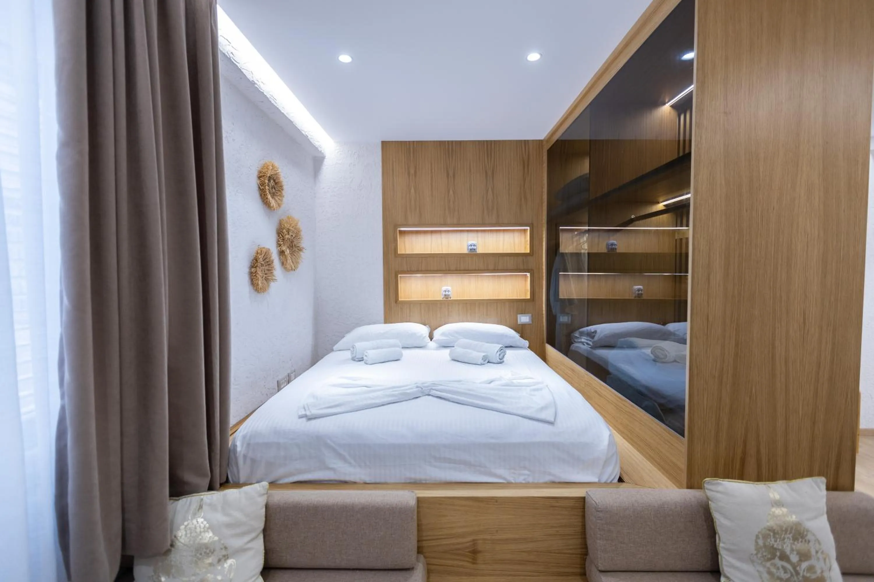 Bedroom, Bed in Boho Central Apartment