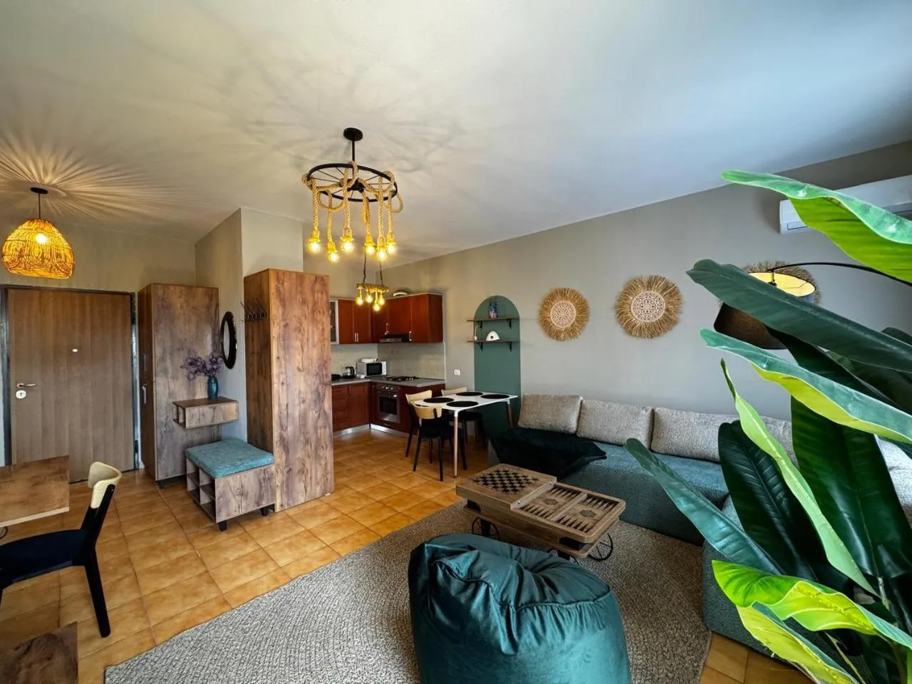Living room in Boho Central Apartment
