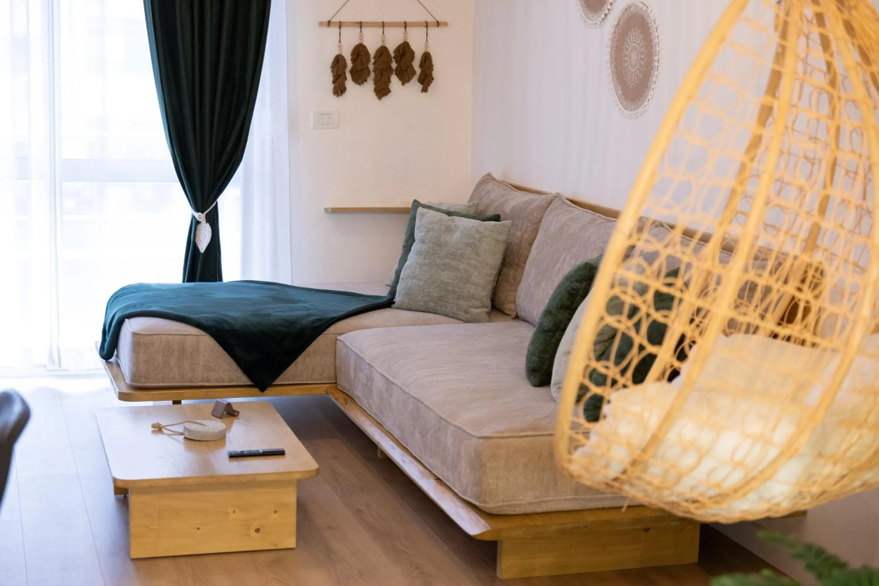 Living room in Boho Central Apartment