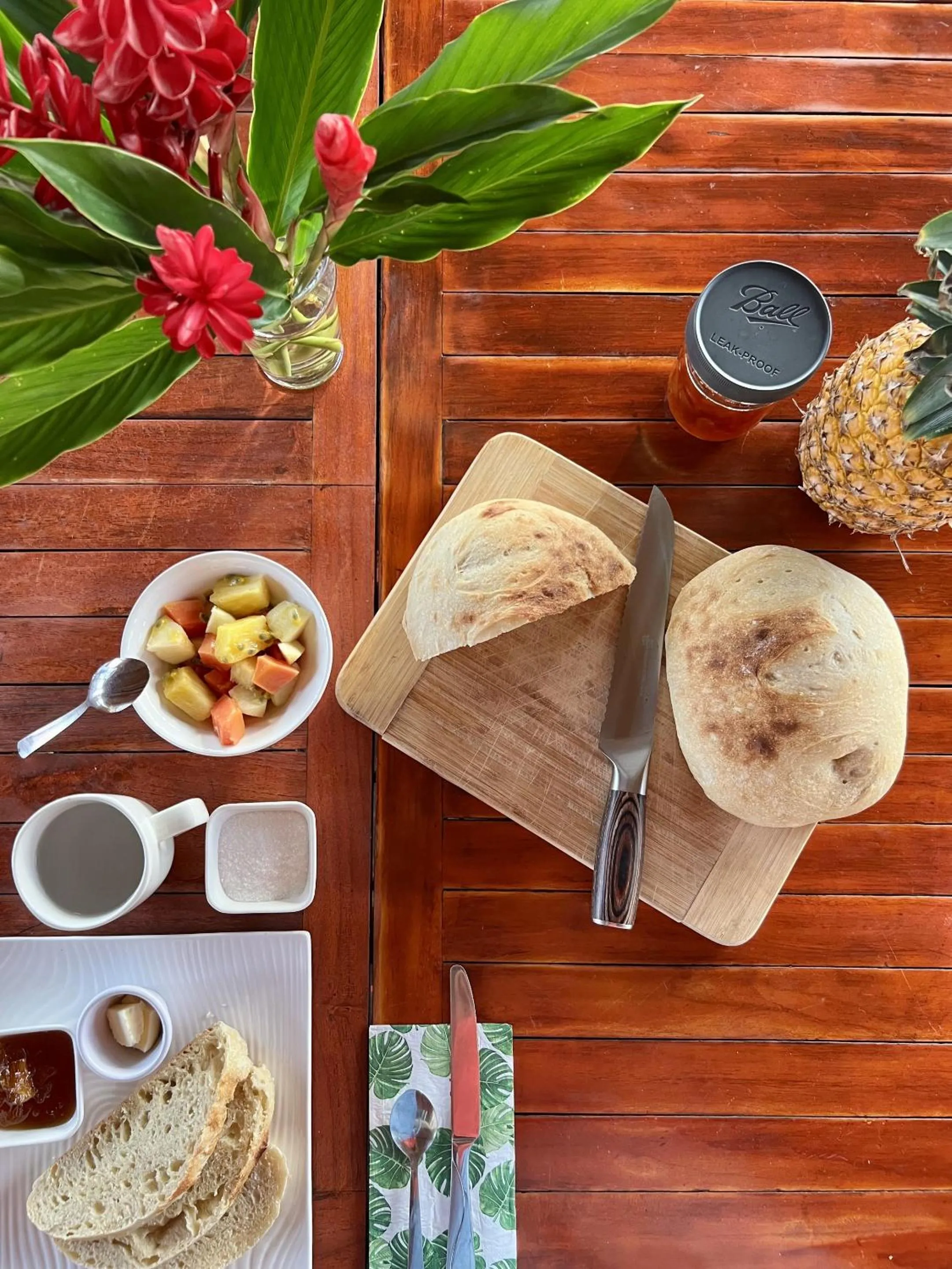 Breakfast in Akwaba Lodge