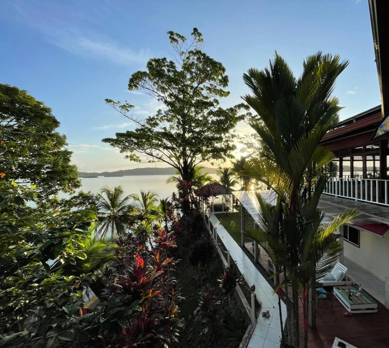 Patio in Akwaba Lodge