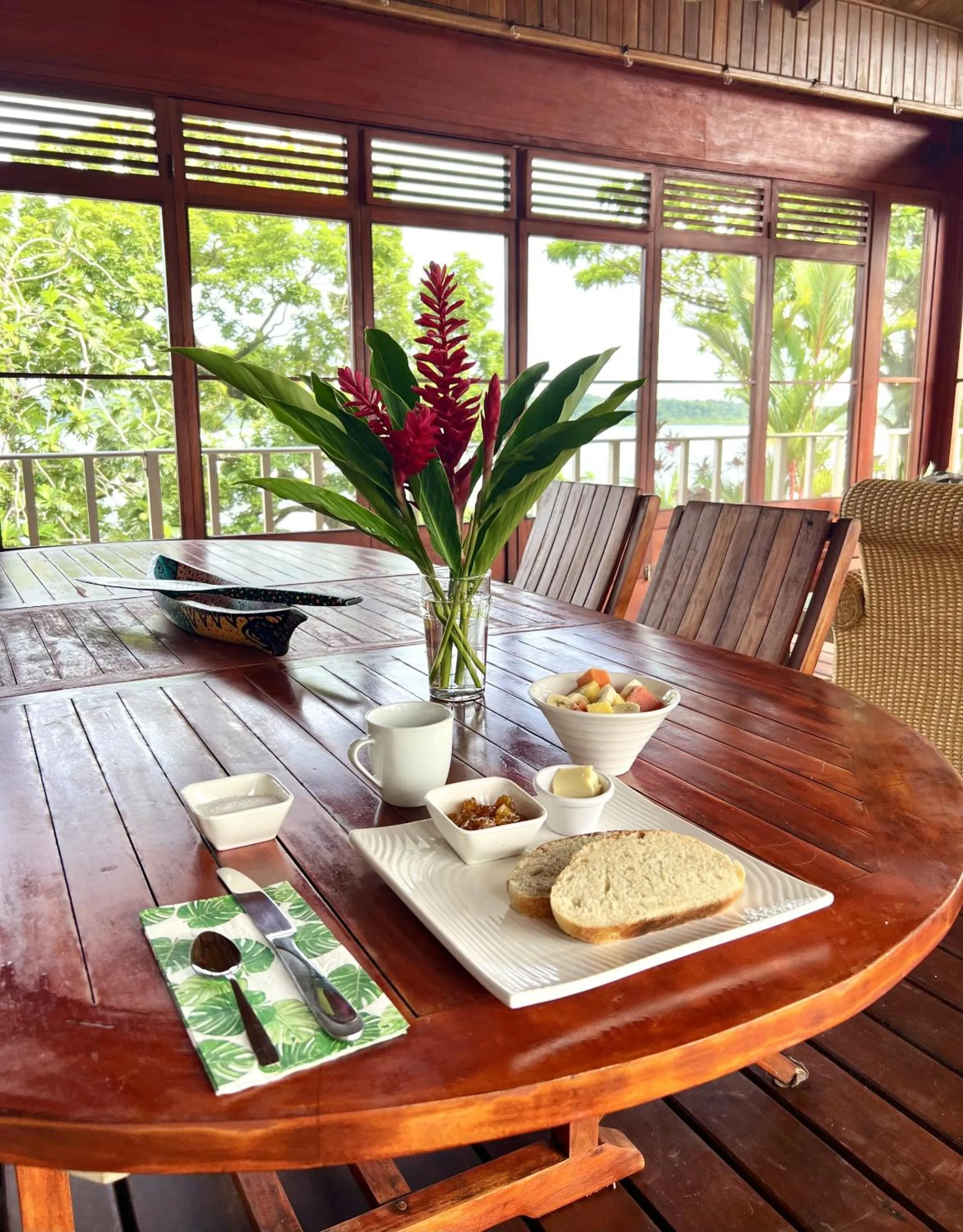 Breakfast in Akwaba Lodge