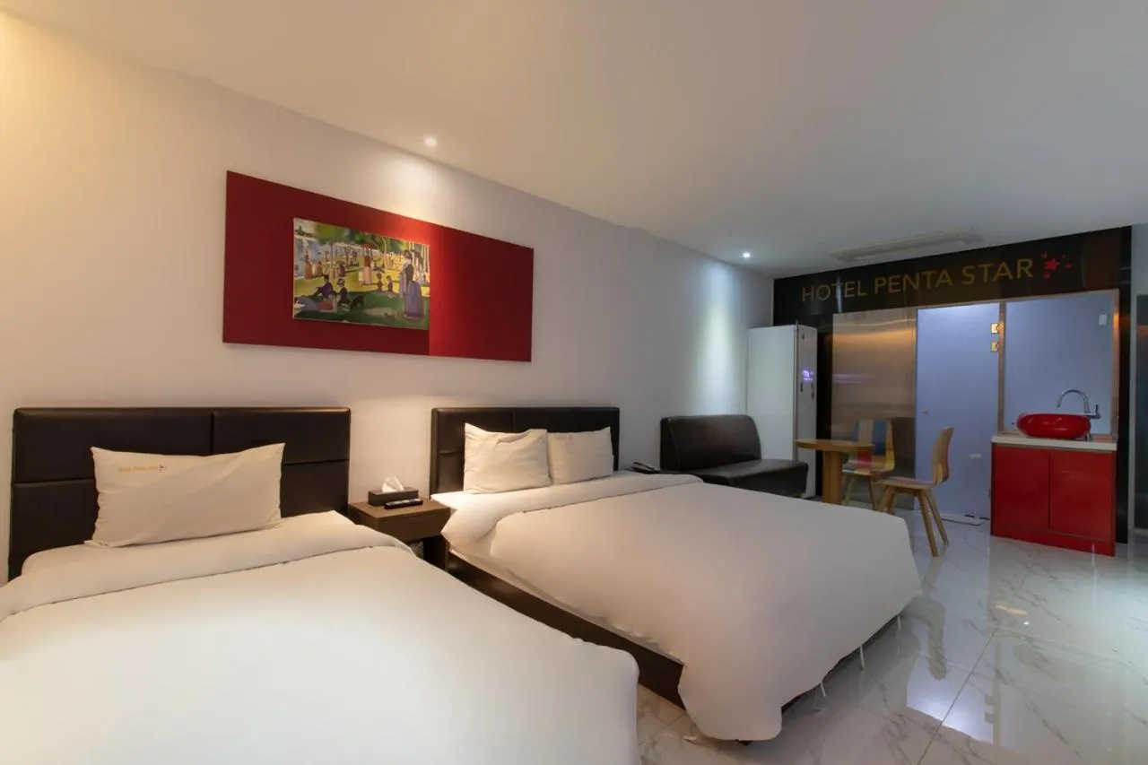 Bed in Incheon Pentastar Hotel