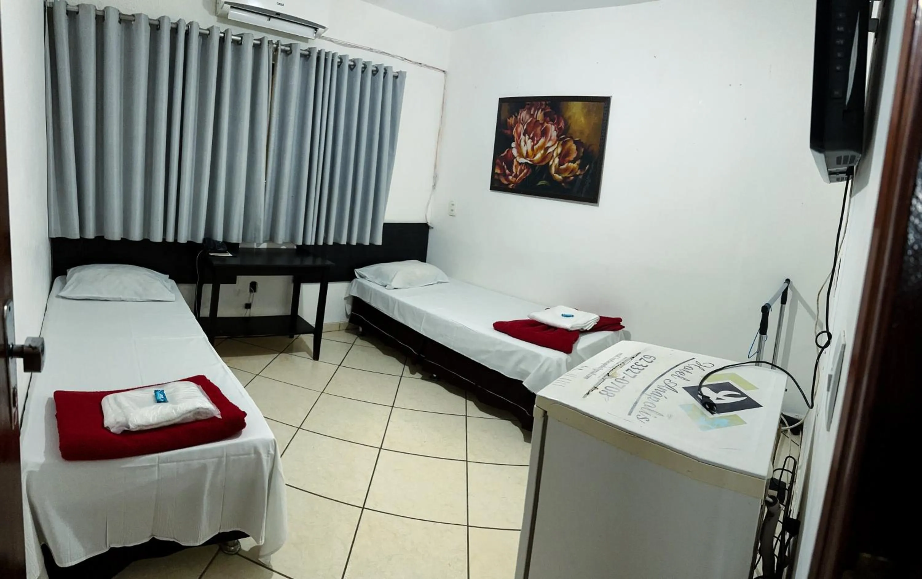 Bed in Hotel Anápolis