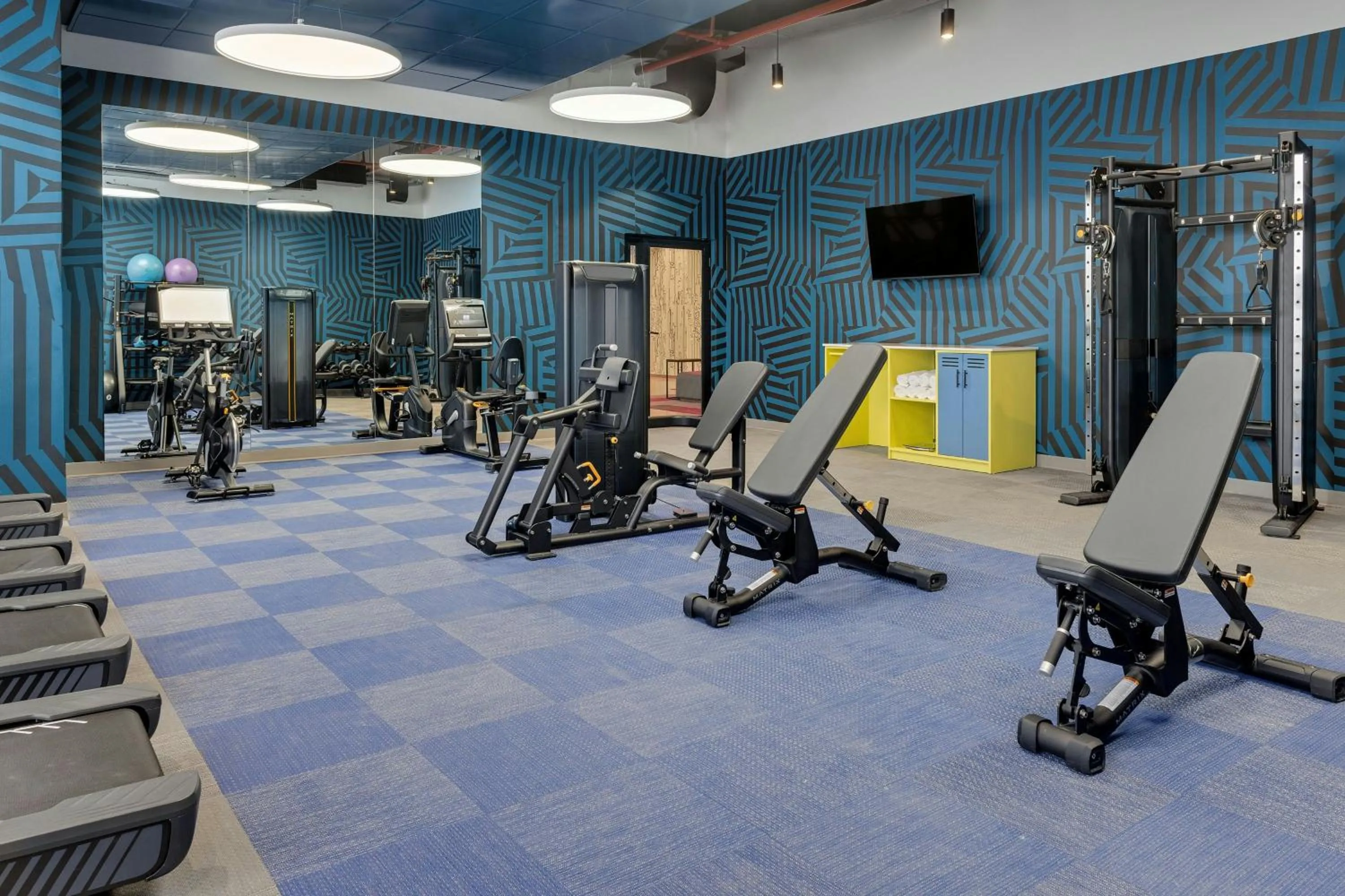 Fitness centre/facilities in Aloft Santo Domingo Piantini