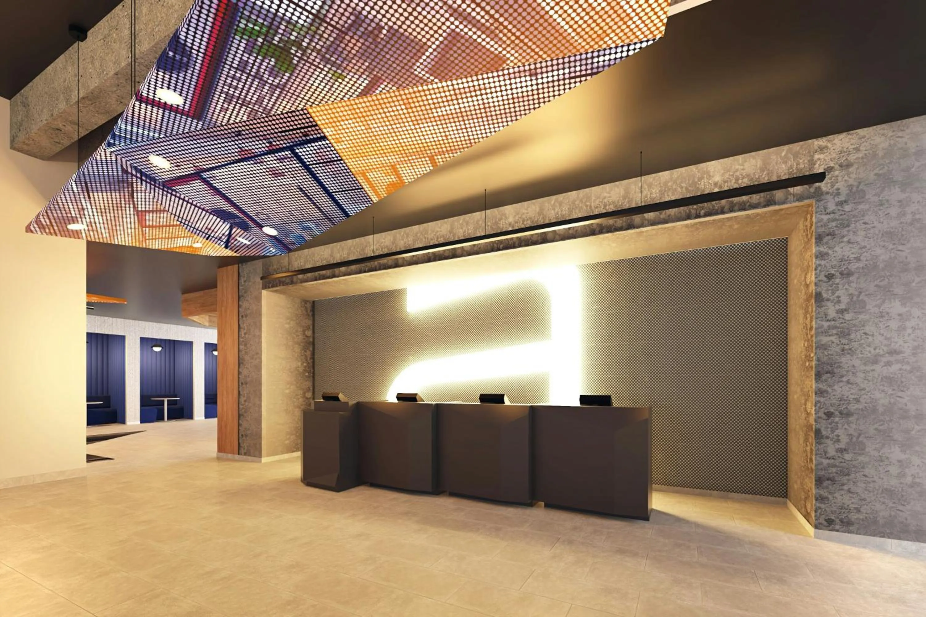 Lobby or reception in Aloft Santo Domingo Piantini