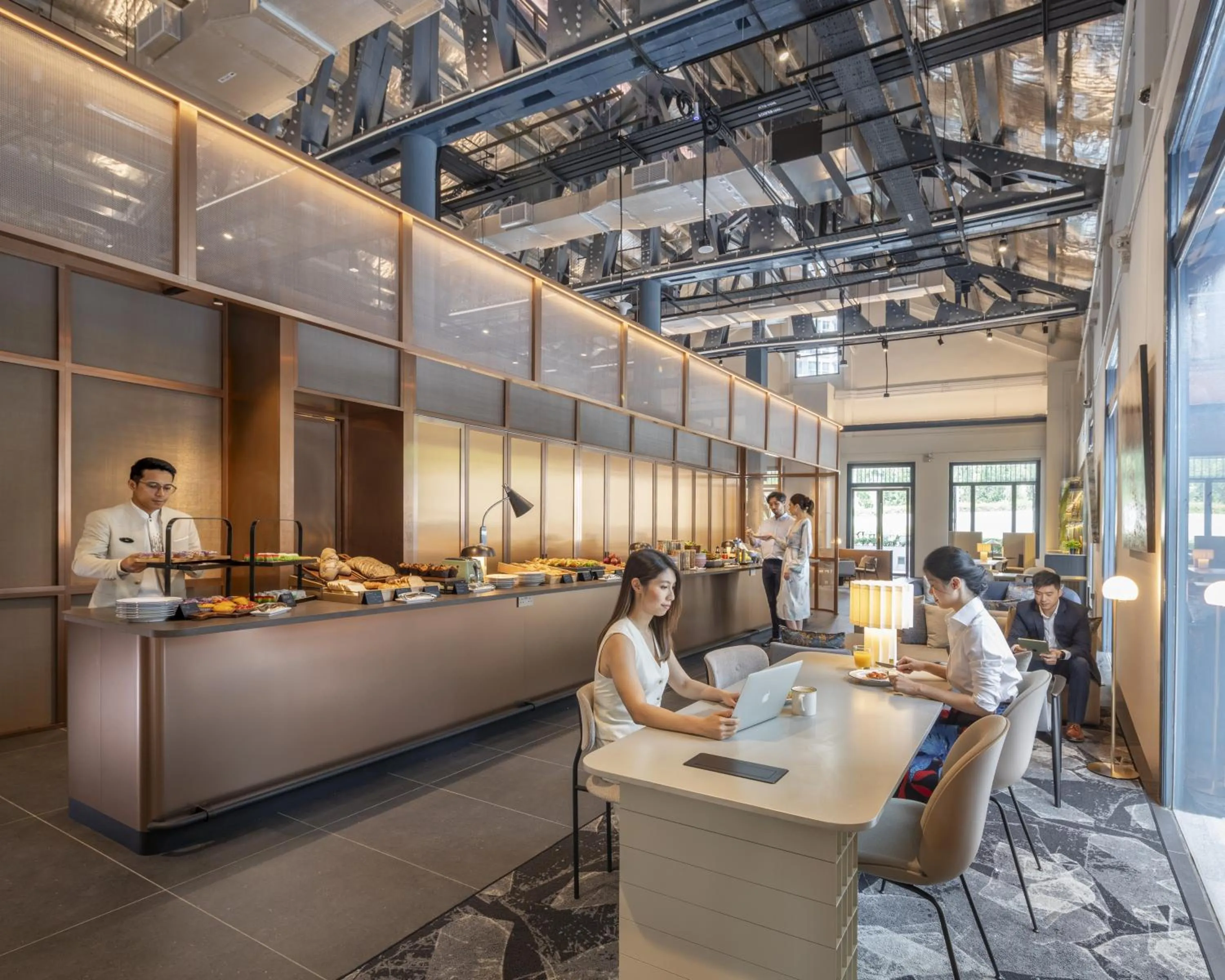 Lobby or reception in Fraser Residence River Promenade, Singapore