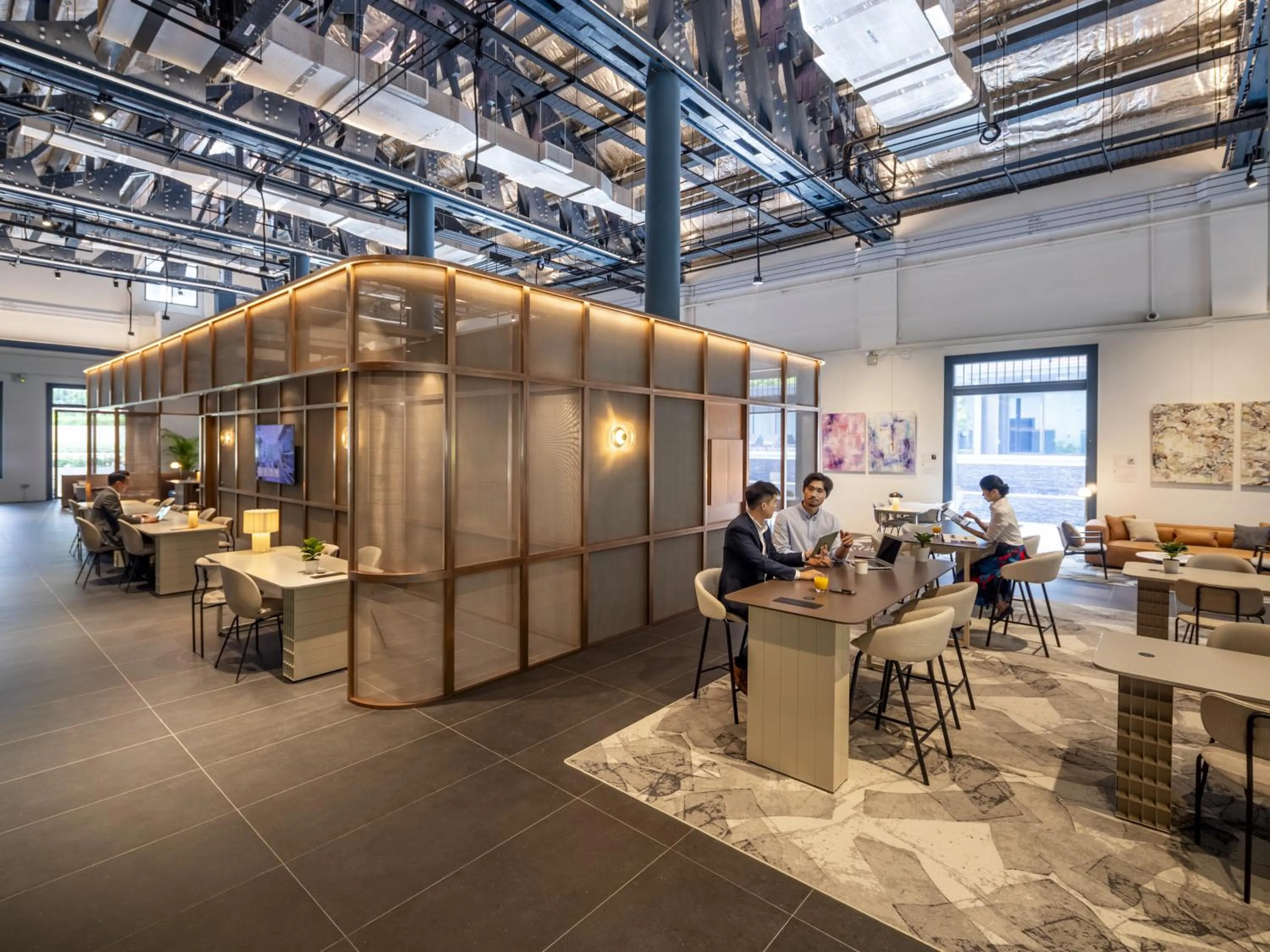 Lobby or reception in Fraser Residence River Promenade, Singapore