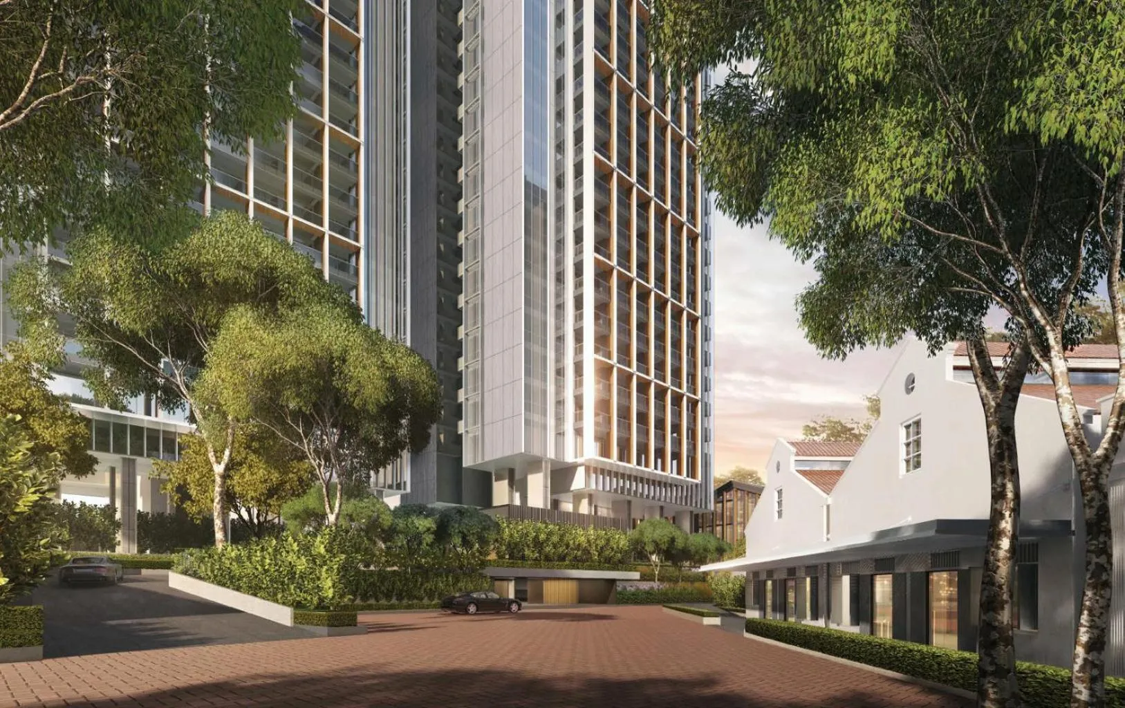 Property building in Fraser Residence River Promenade, Singapore