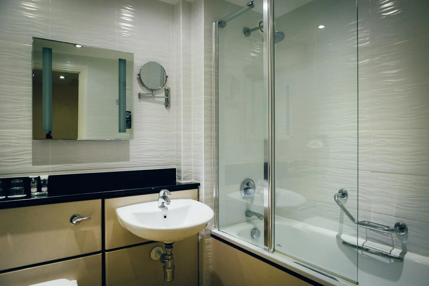 Bathroom in voco Letchworth Hall by IHG