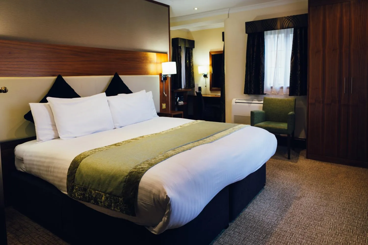 Bedroom, Bed in voco Letchworth Hall by IHG