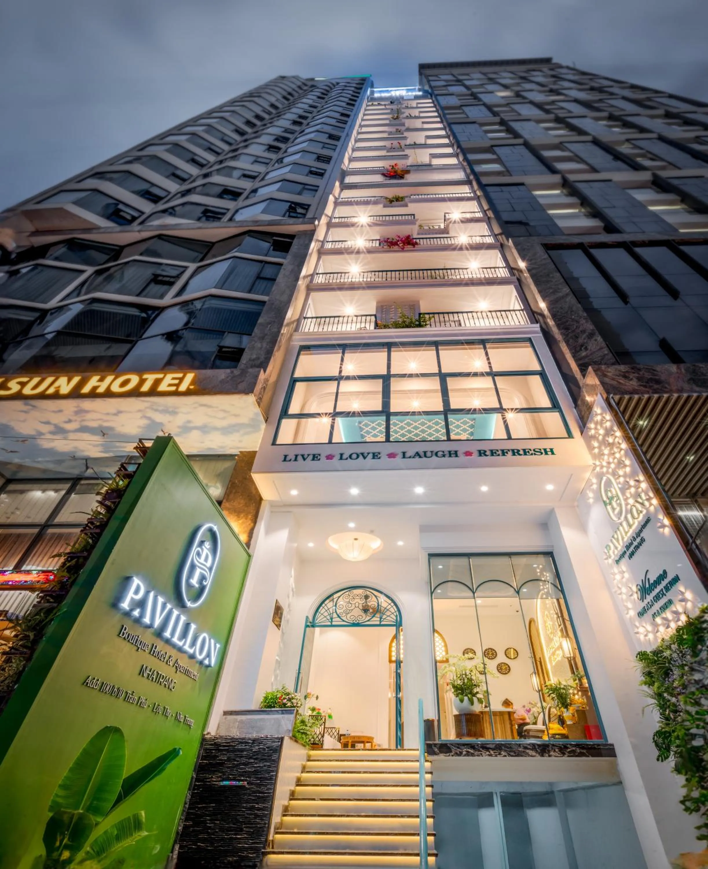Property building in Pavillon Boutique Hotel & Apartment Nha Trang