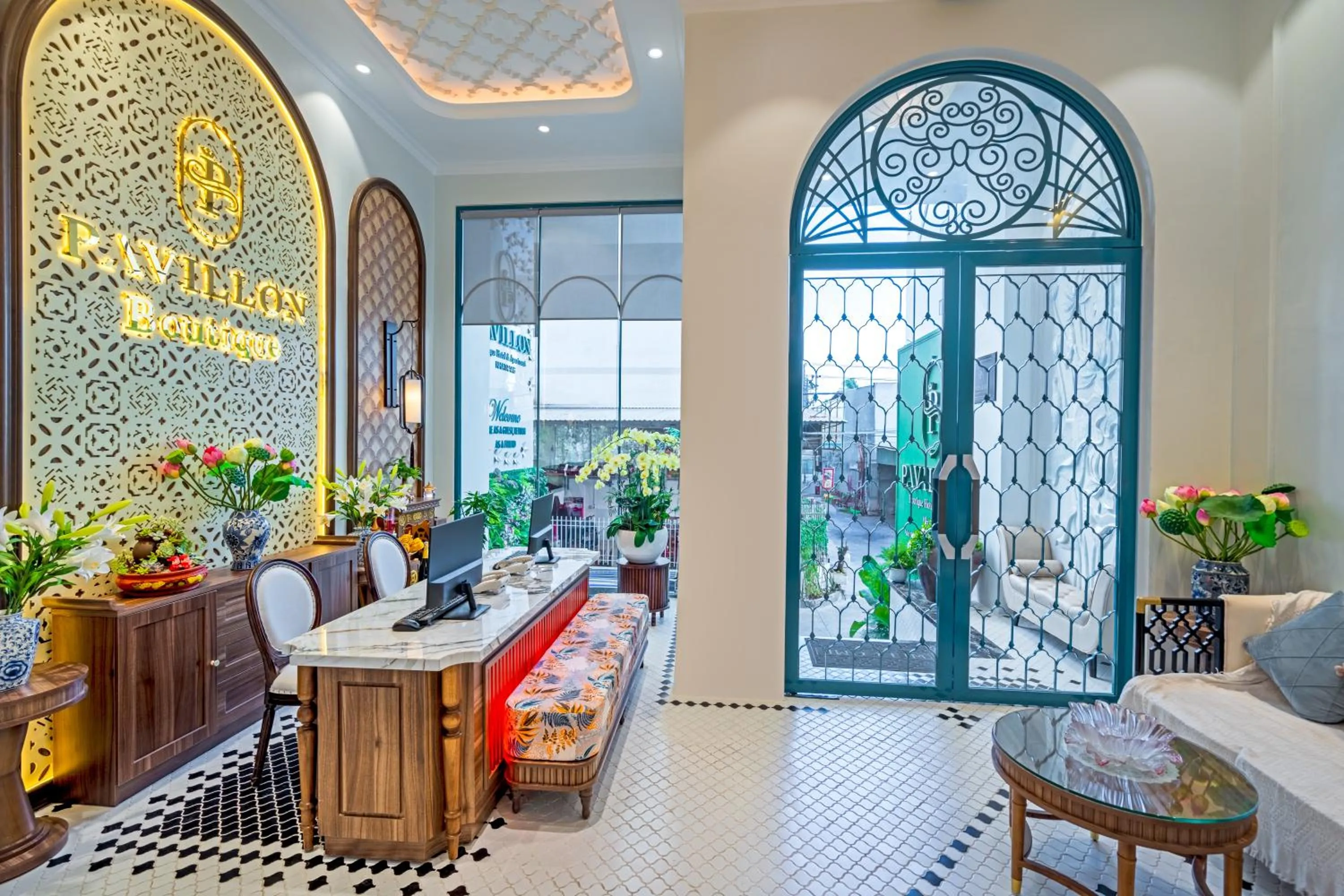 Lobby or reception in Pavillon Boutique Hotel & Apartment Nha Trang