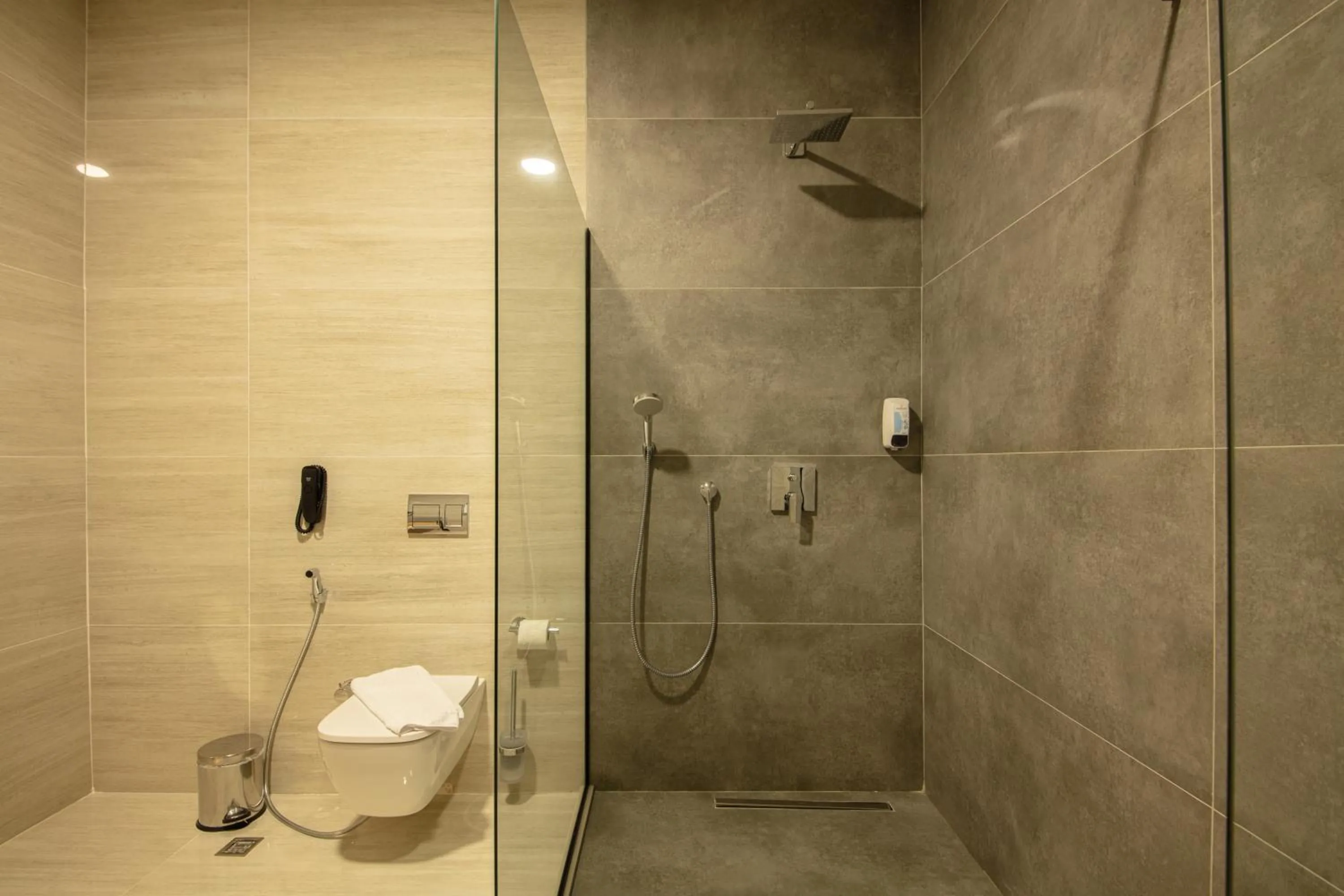 Shower in V Center Hotel