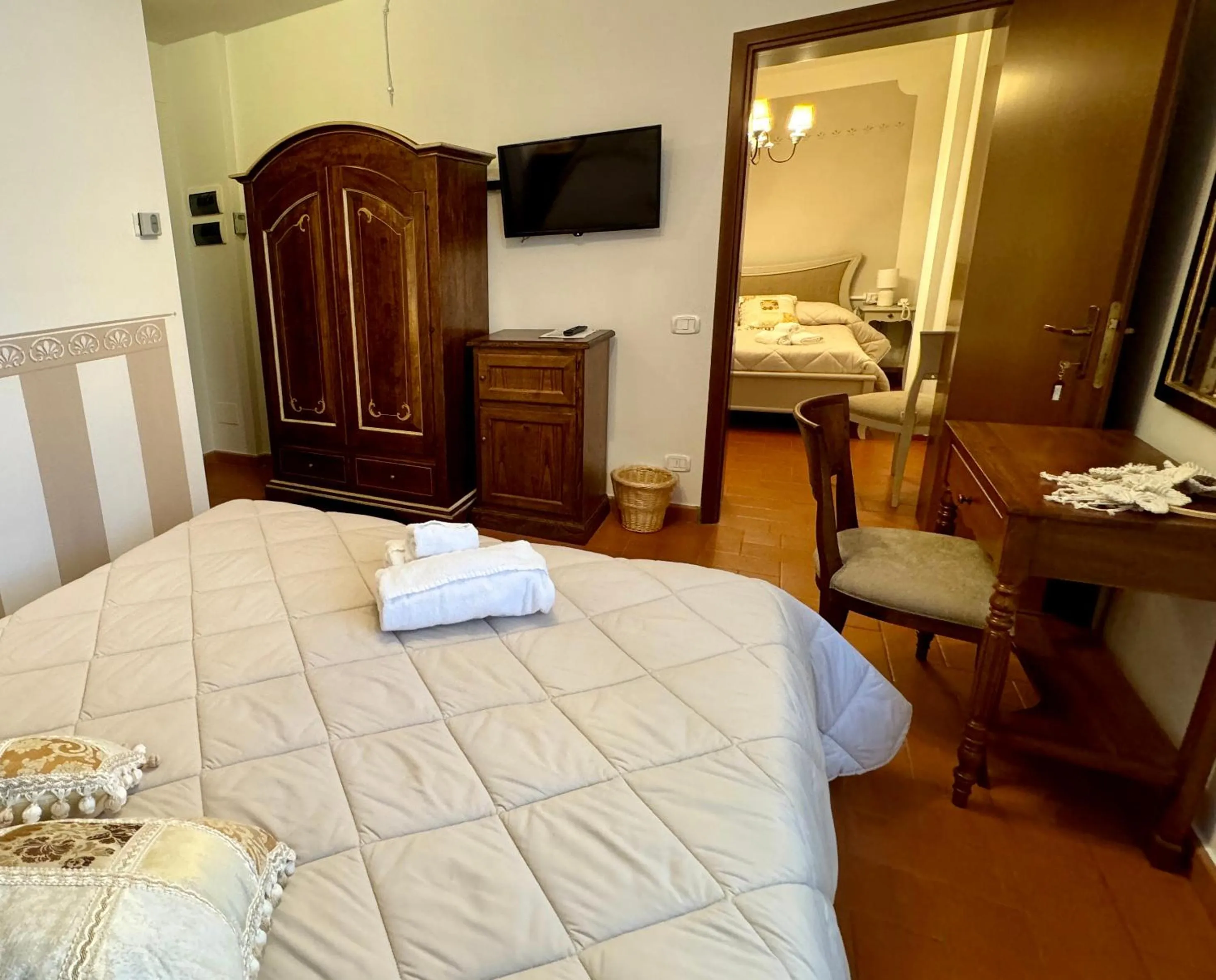 Bedroom, Bed in Hotel Rifugio la Foresta