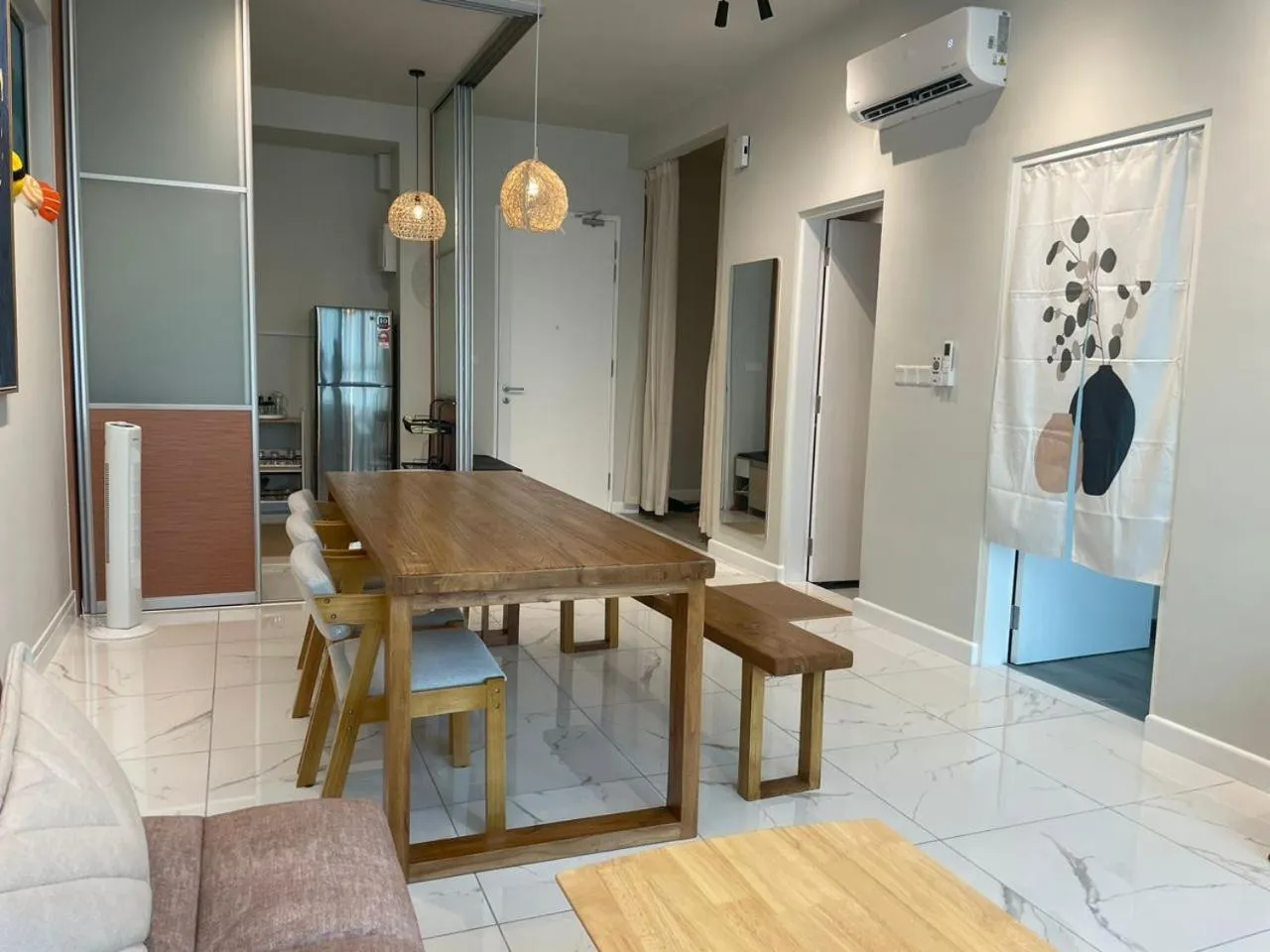 Dining area in Cubic Botanical Suites Bangsar South by HomeBrickz