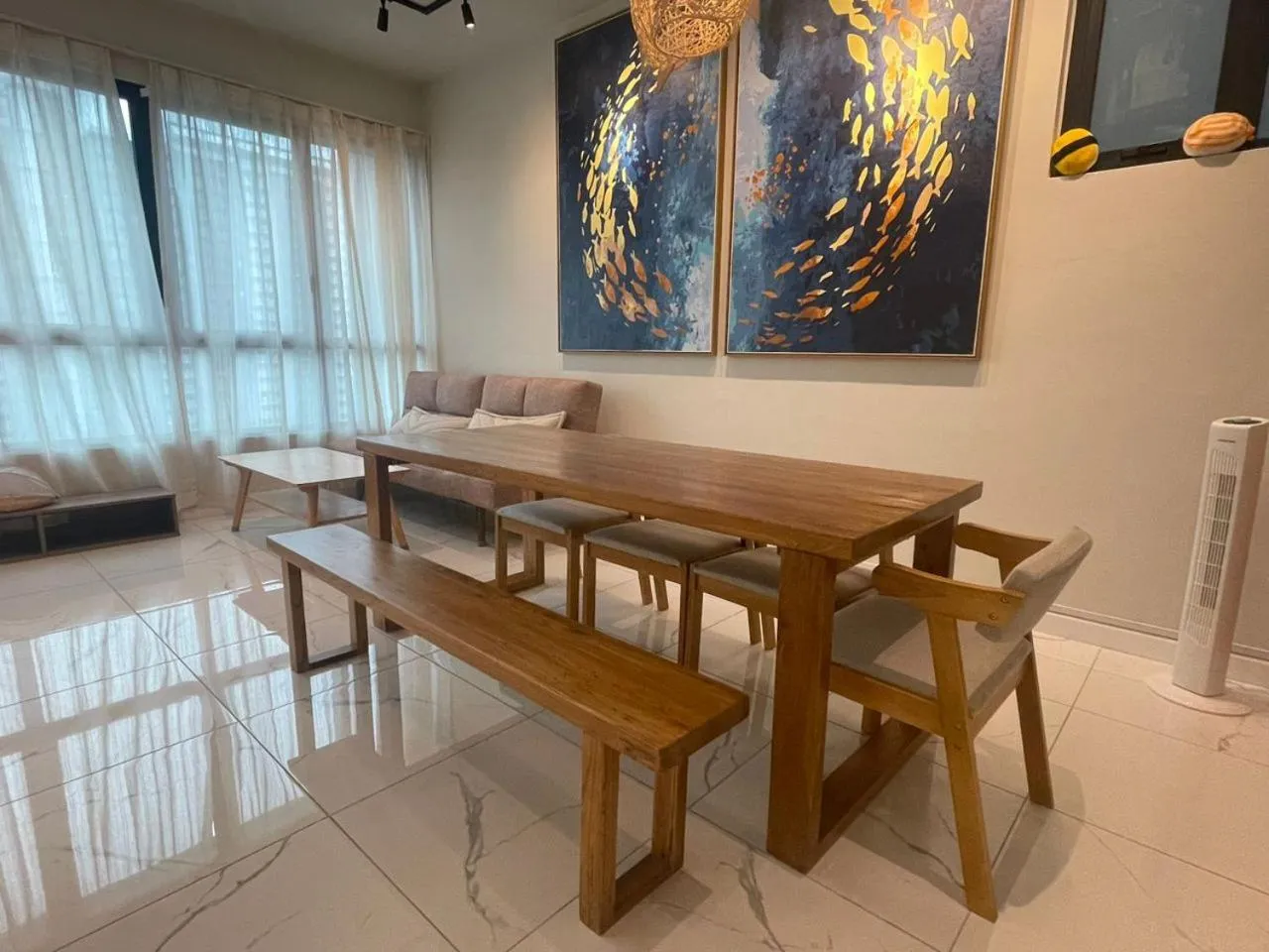 Dining area in Cubic Botanical Suites Bangsar South by HomeBrickz