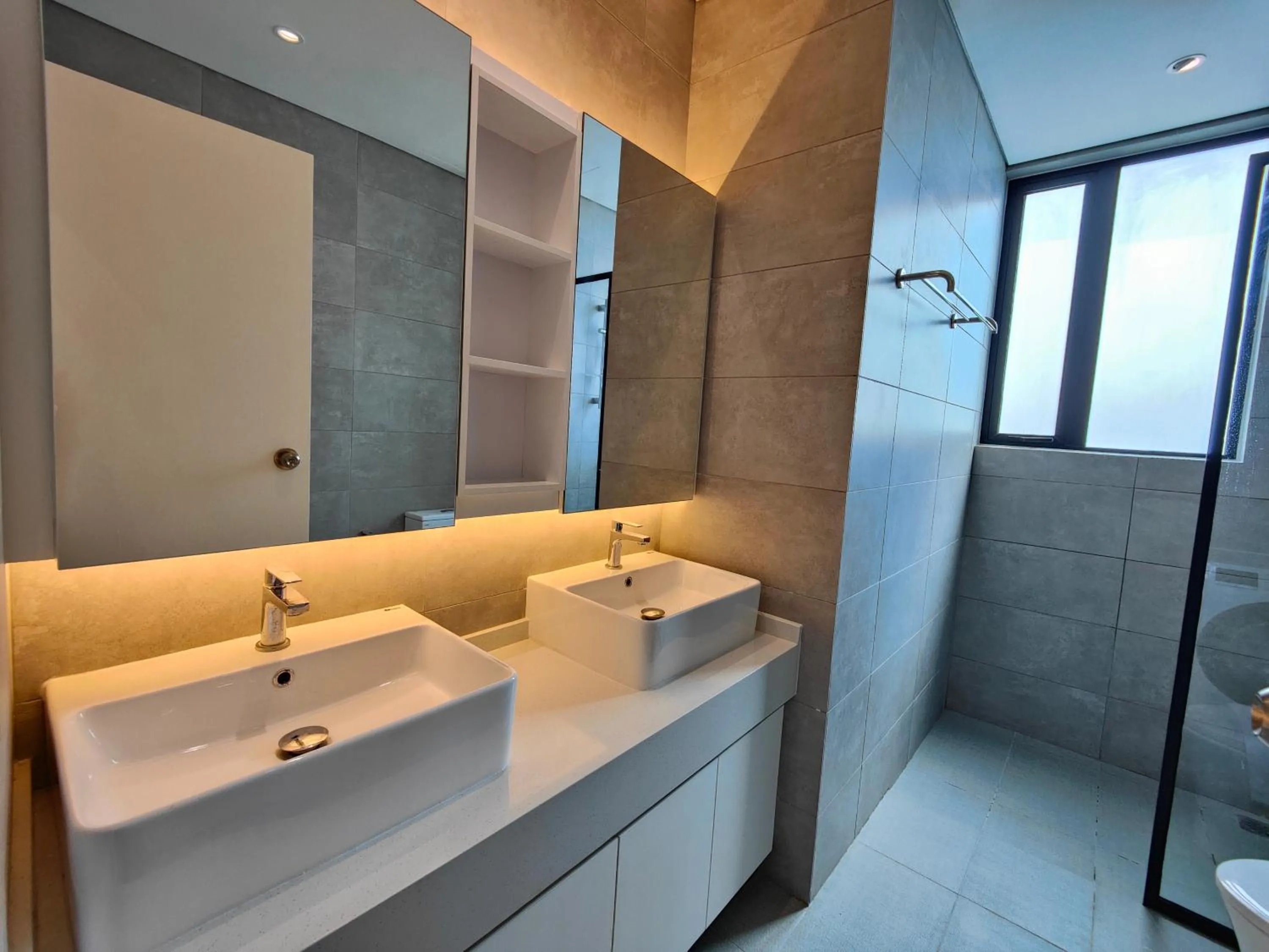 Bathroom in Cubic Botanical Suites Bangsar South by HomeBrickz