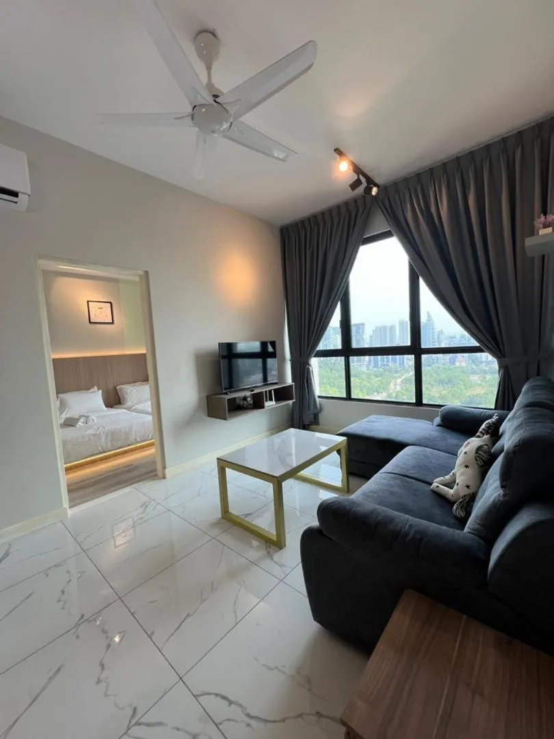 Communal lounge/ TV room in Cubic Botanical Suites Bangsar South by HomeBrickz