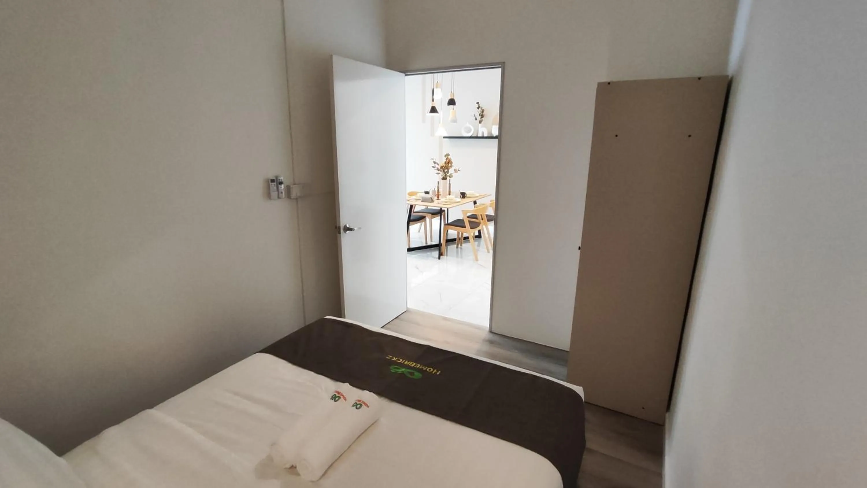 Bedroom, Bed in Cubic Botanical Suites Bangsar South by HomeBrickz