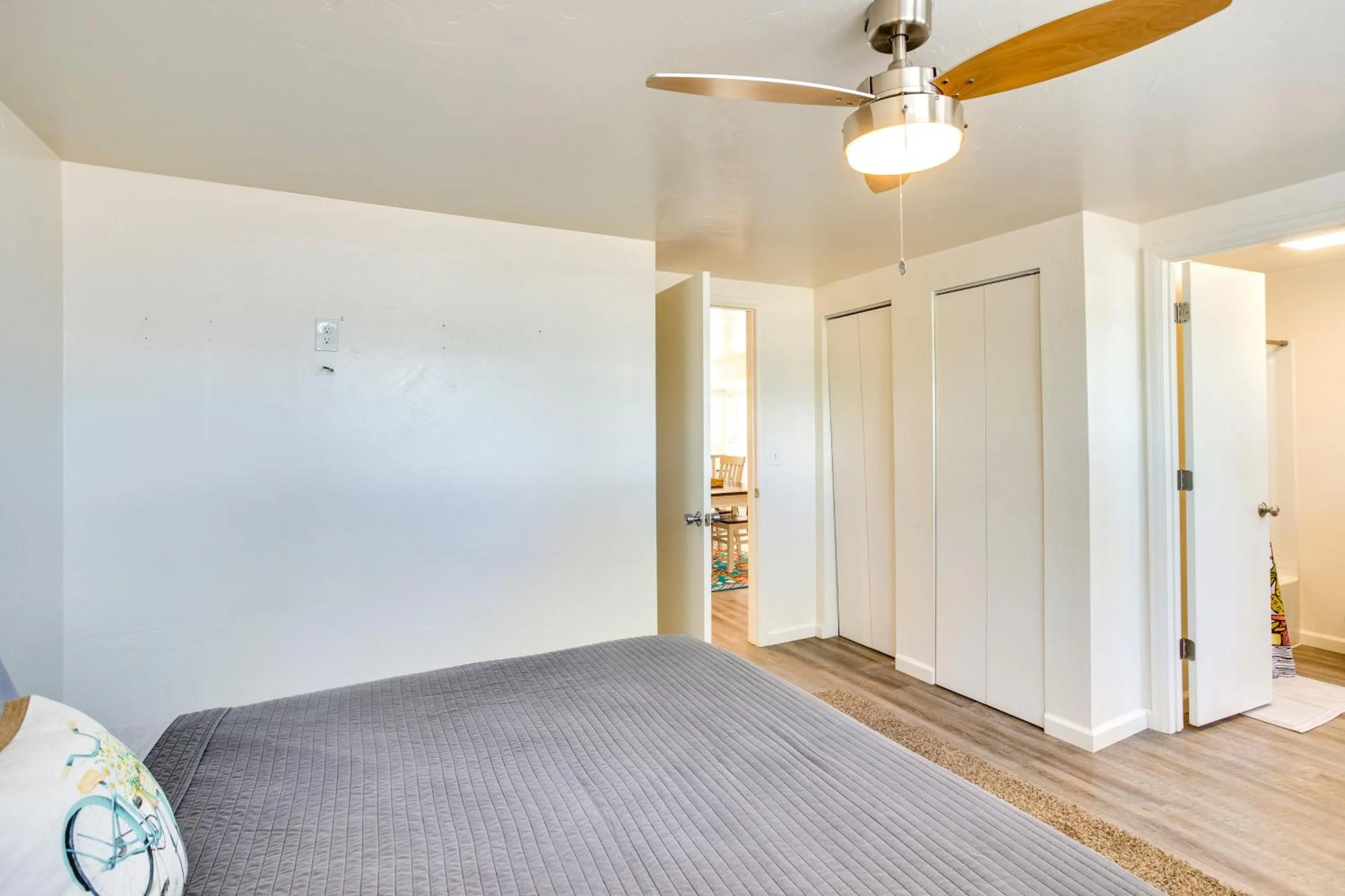 Bed in Grand Junction Vacation Rental with Patio and Grill!