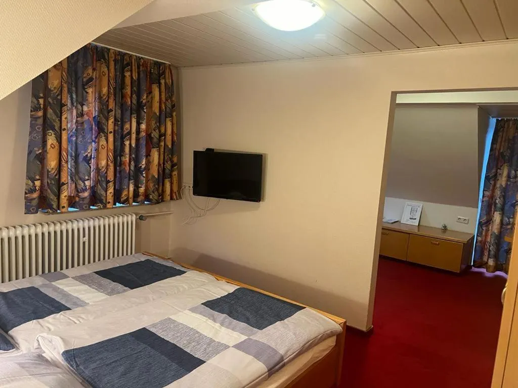 Bed in Hotel Strand-Café