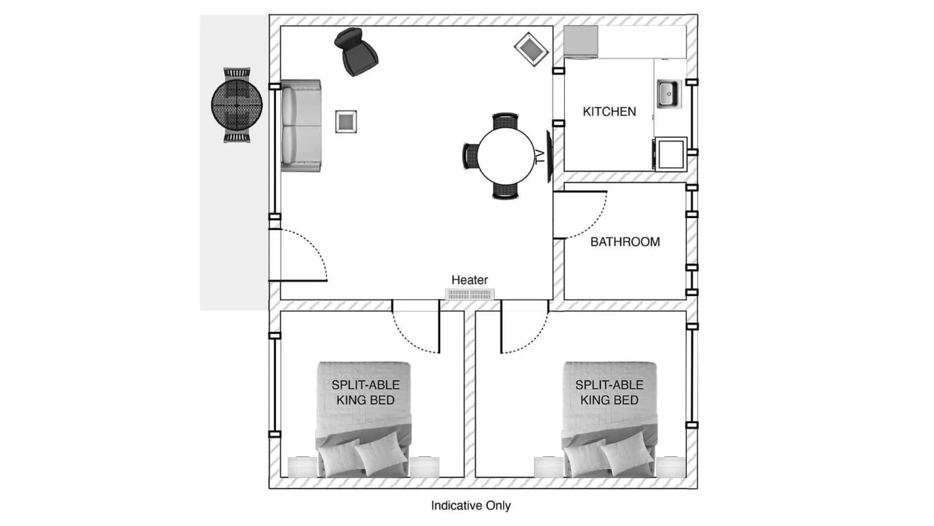 Floor plan in Cedar Lodge Motel