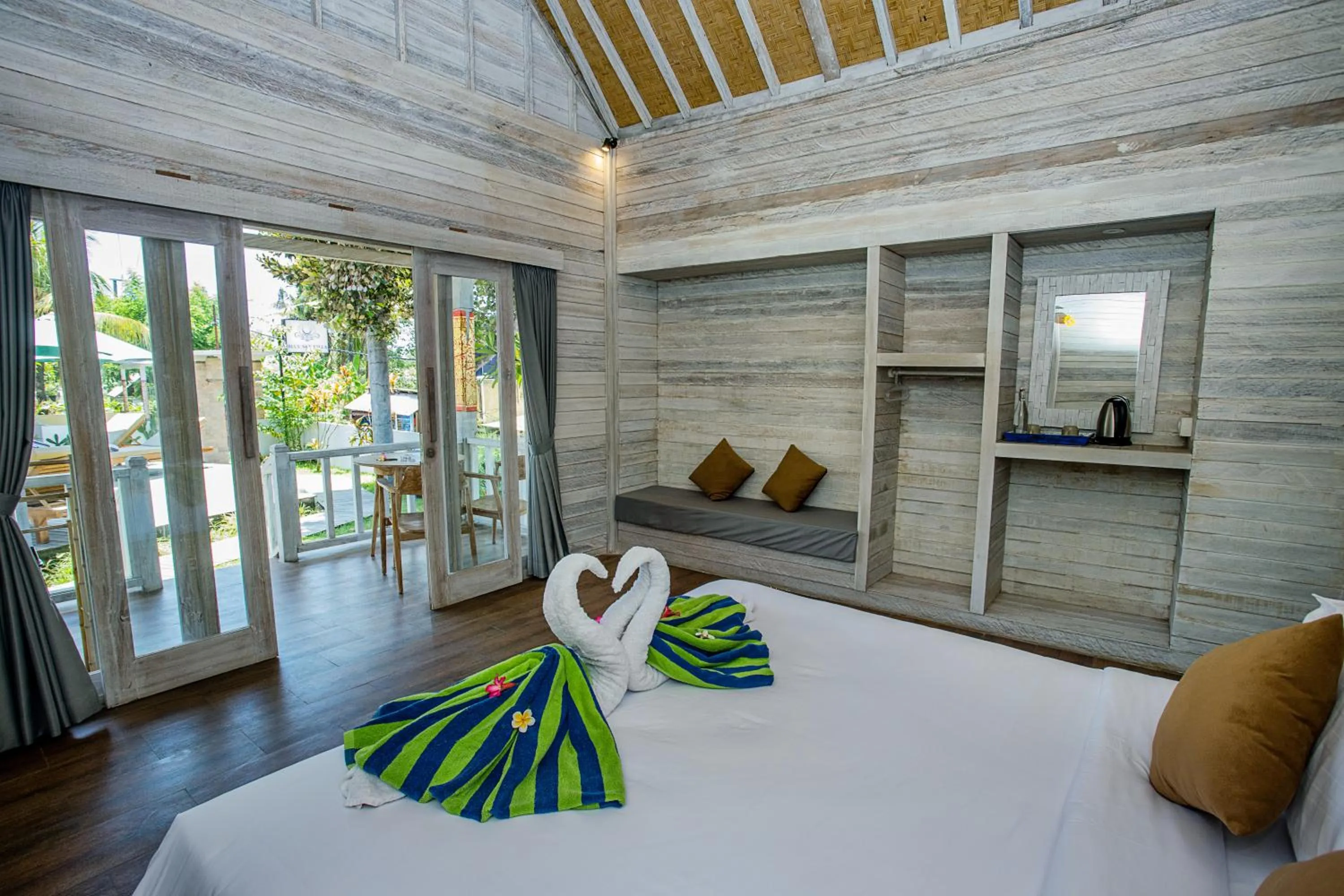 Bedroom, Bed in Blue Sky Villa Ceningan