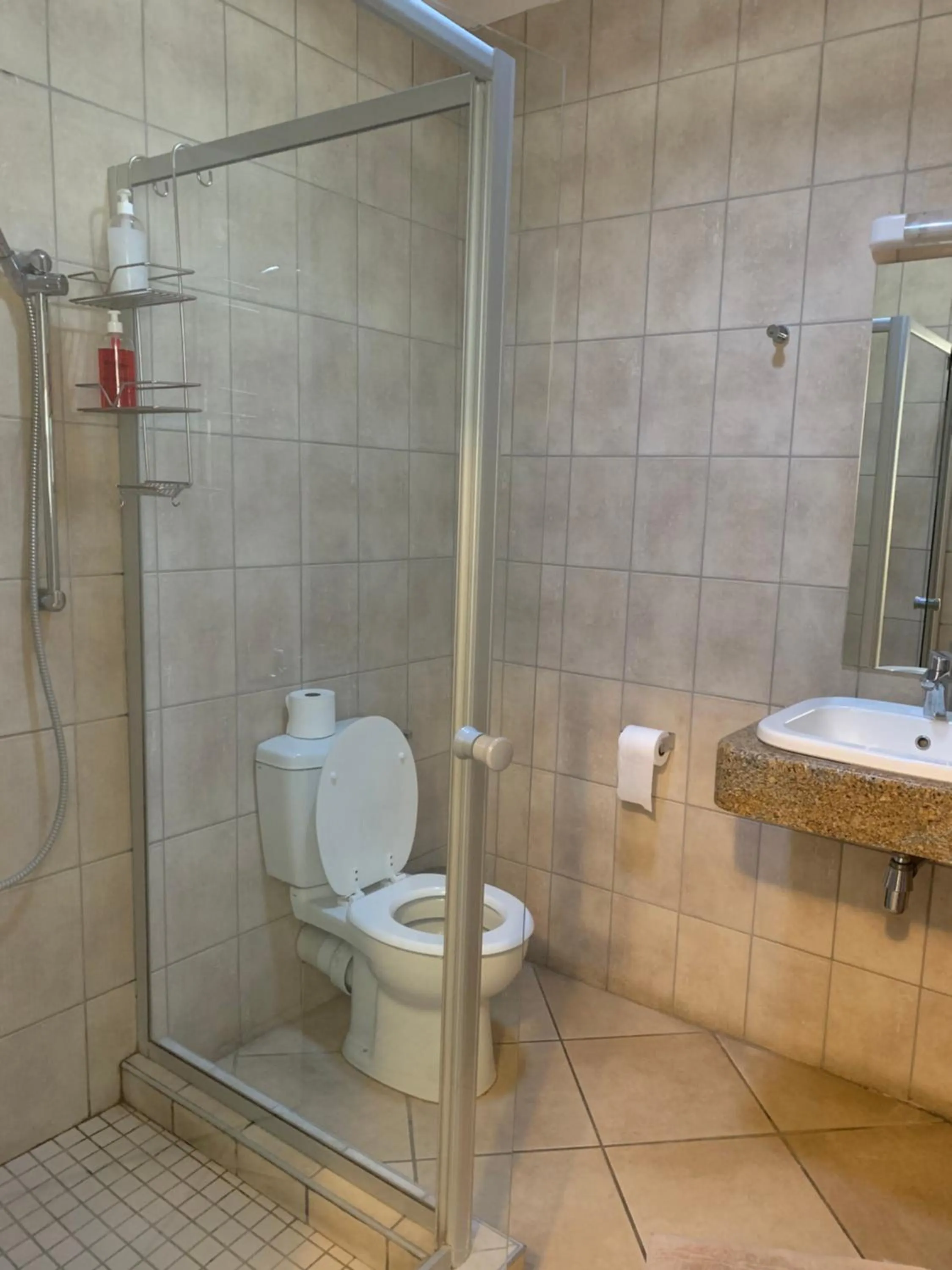 Toilet in Hotel Pension Casa Africana