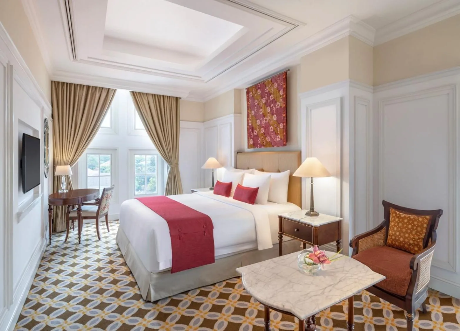 Bed in The Hermitage, A Tribute Portfolio Hotel, Jakarta