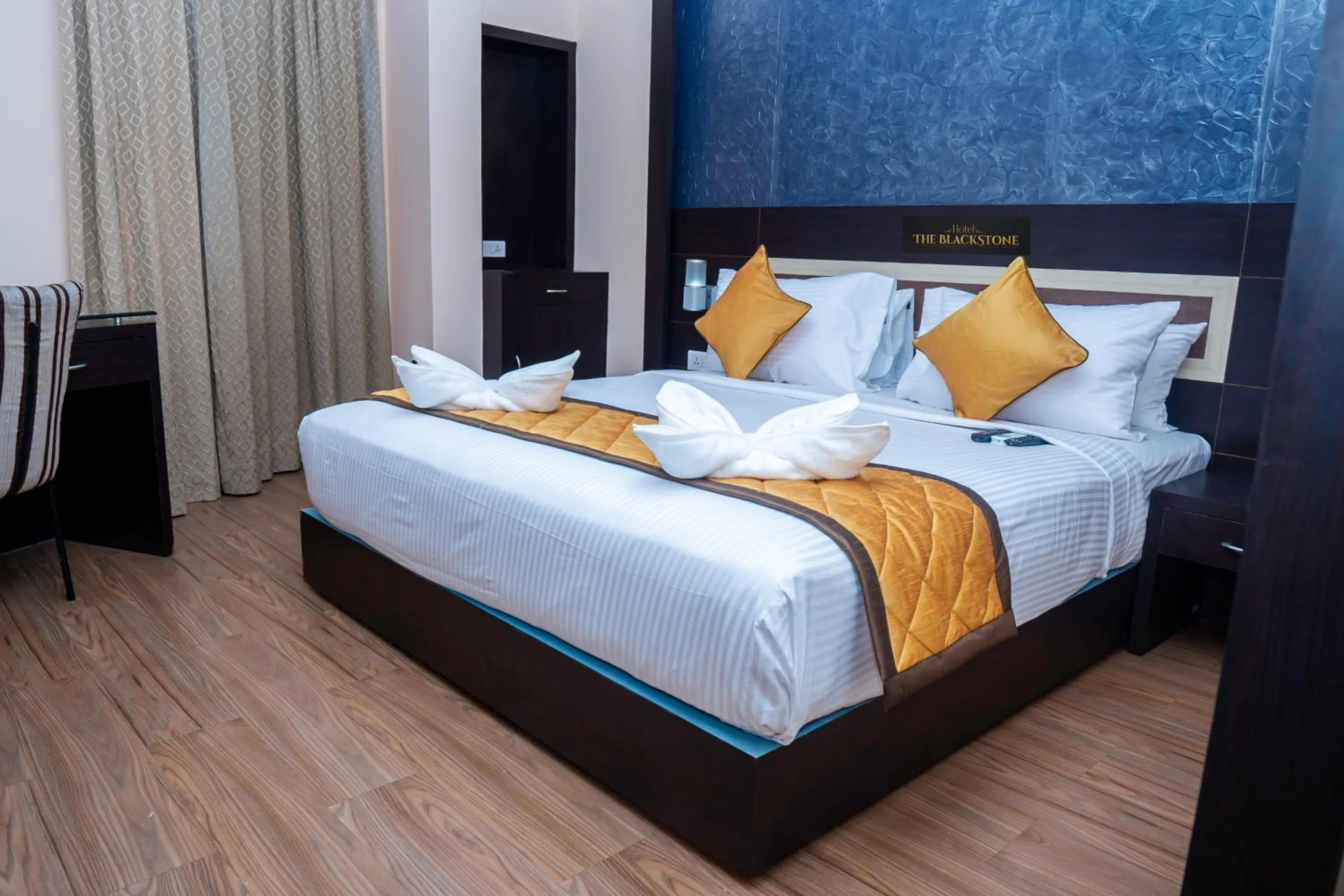 Bed in Hotel The Black Stone