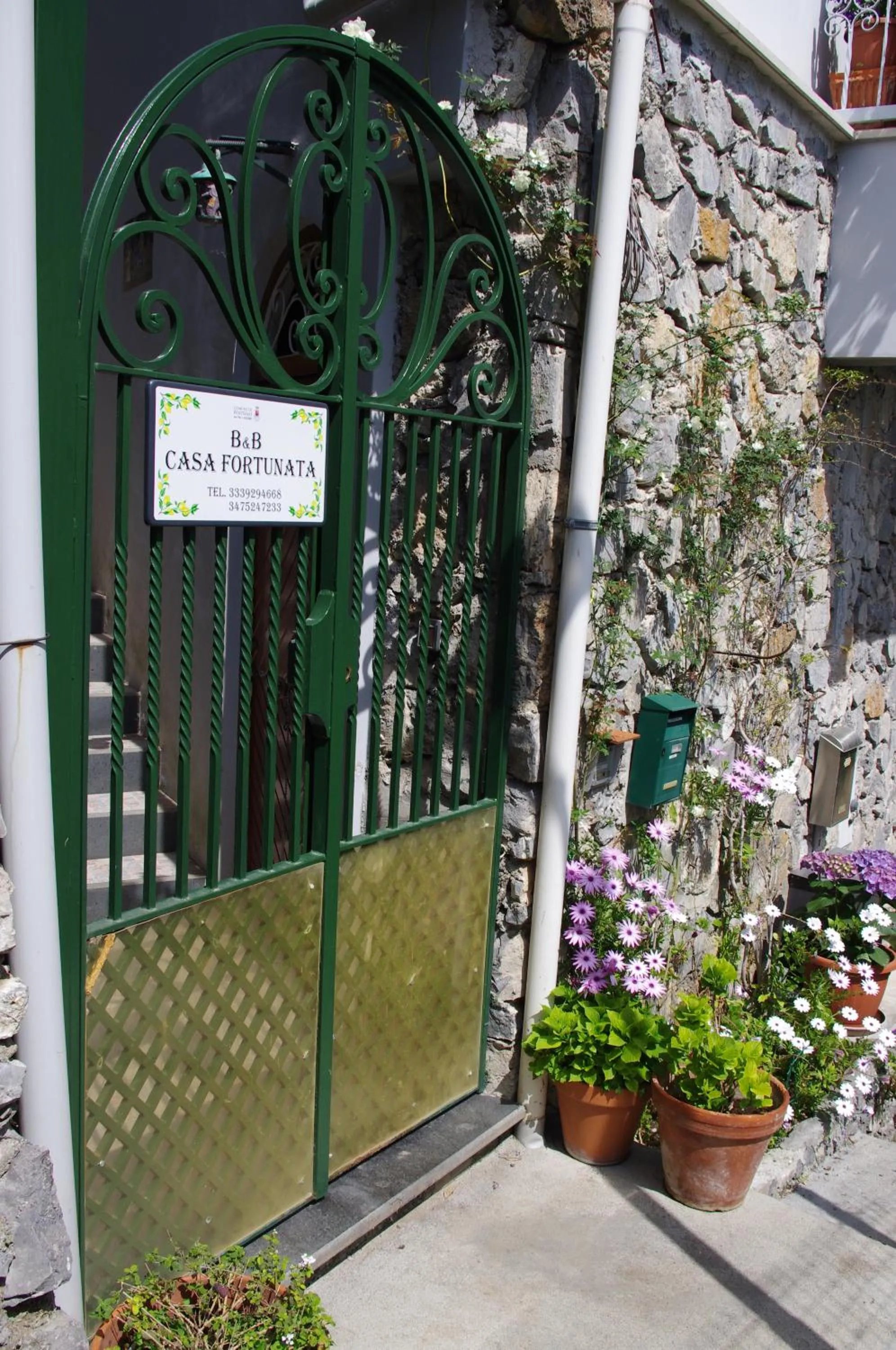 Facade/entrance in Casa Fortunata