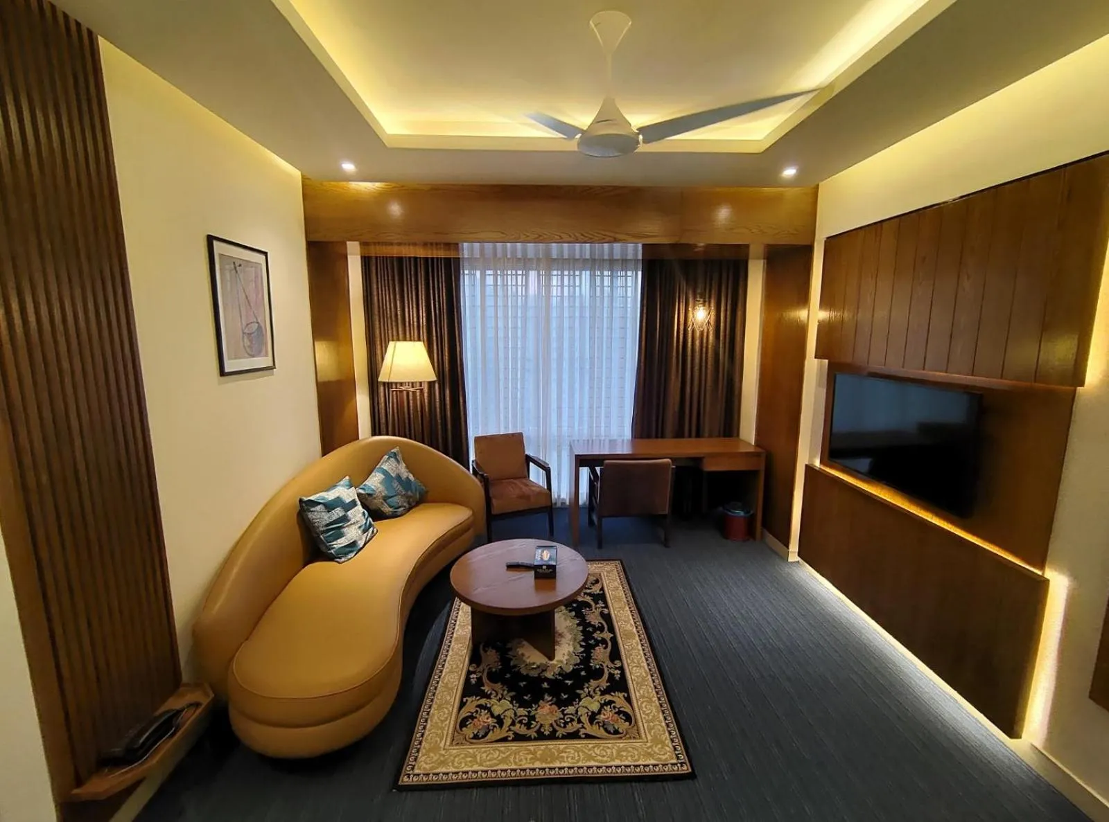 Seating area in Royal Pearl Suites