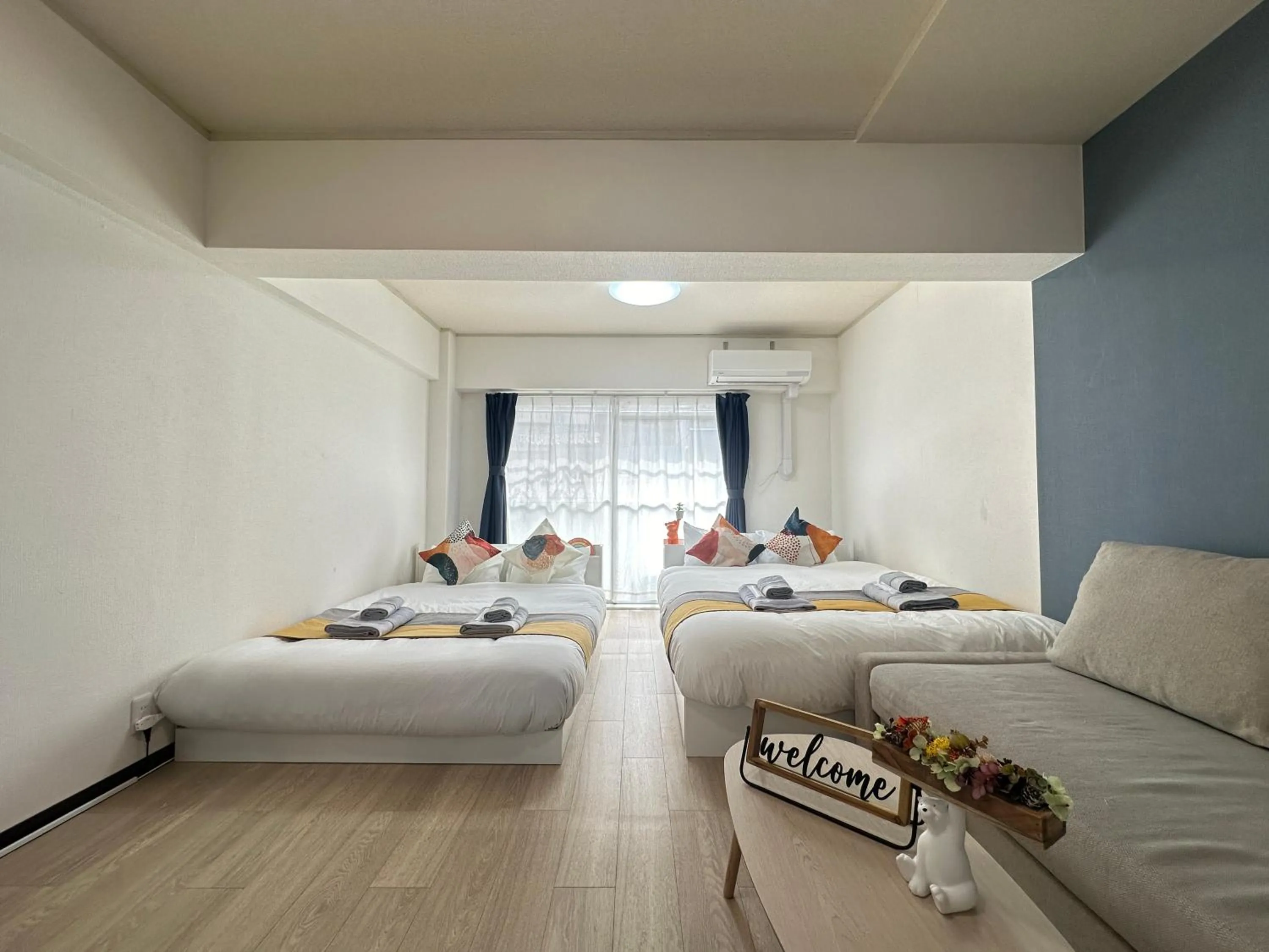 Bed in nestay apartment tokyo otsuka