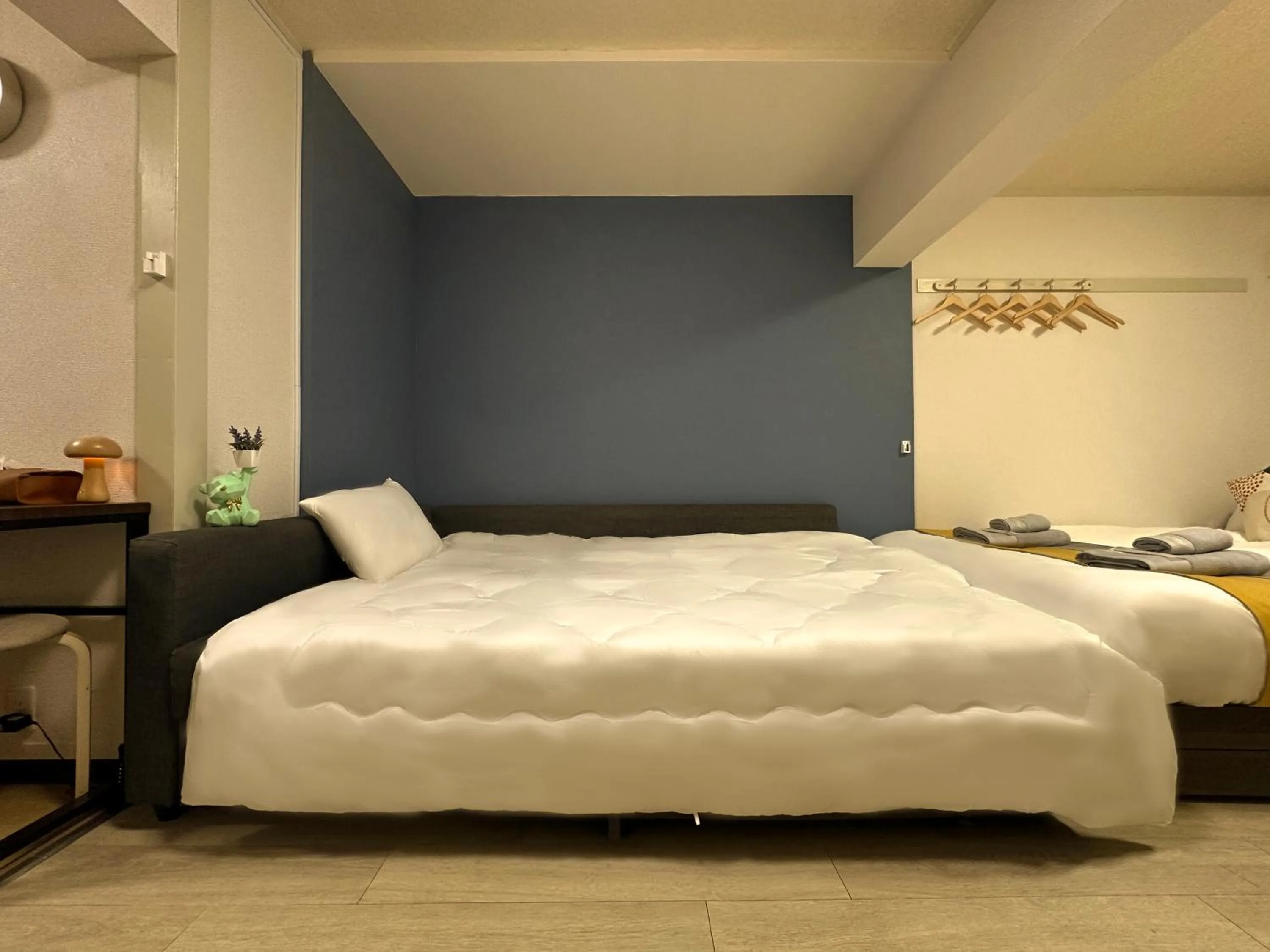 Bed in nestay apartment tokyo otsuka