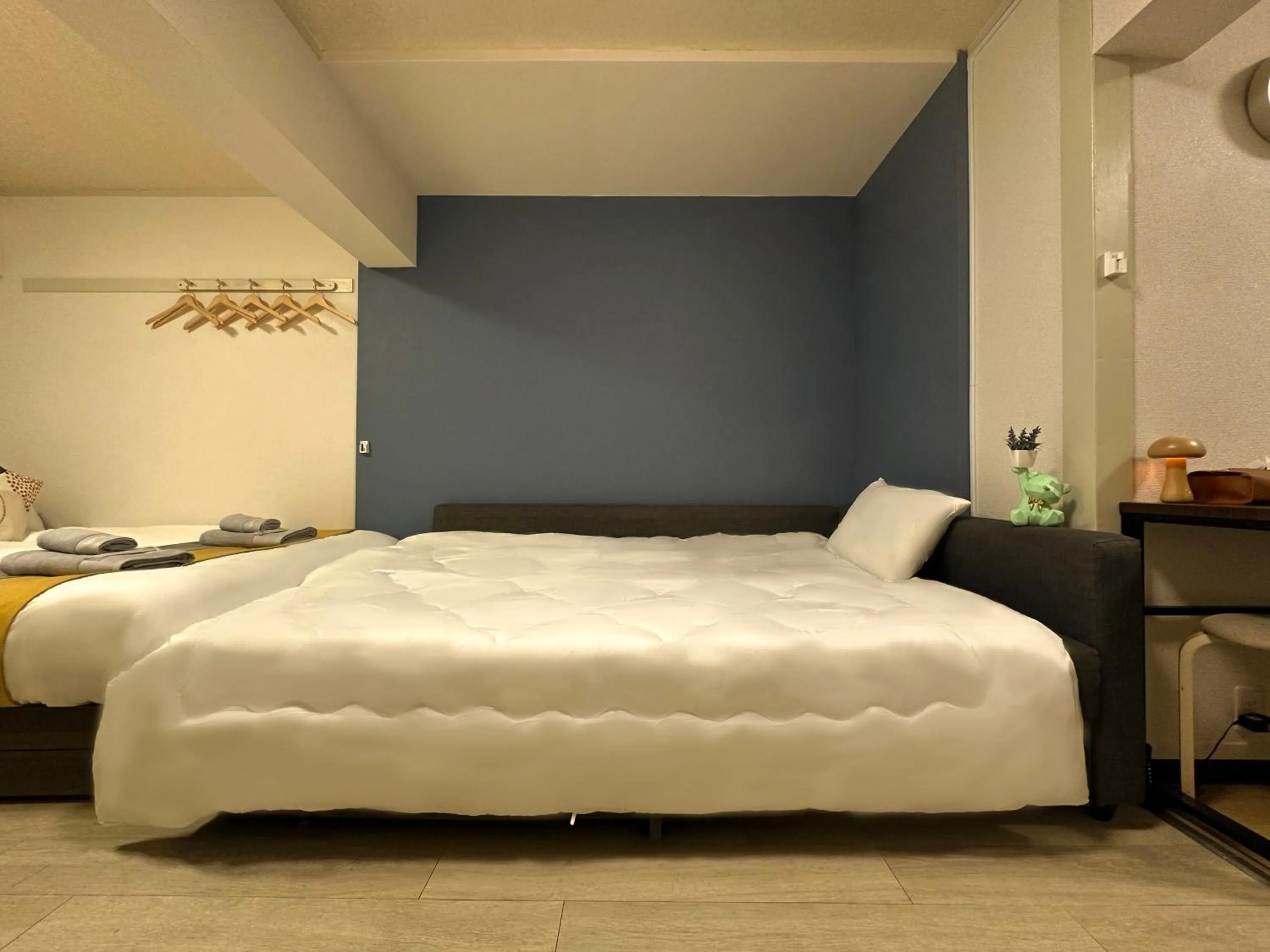 Bed in nestay apartment tokyo otsuka