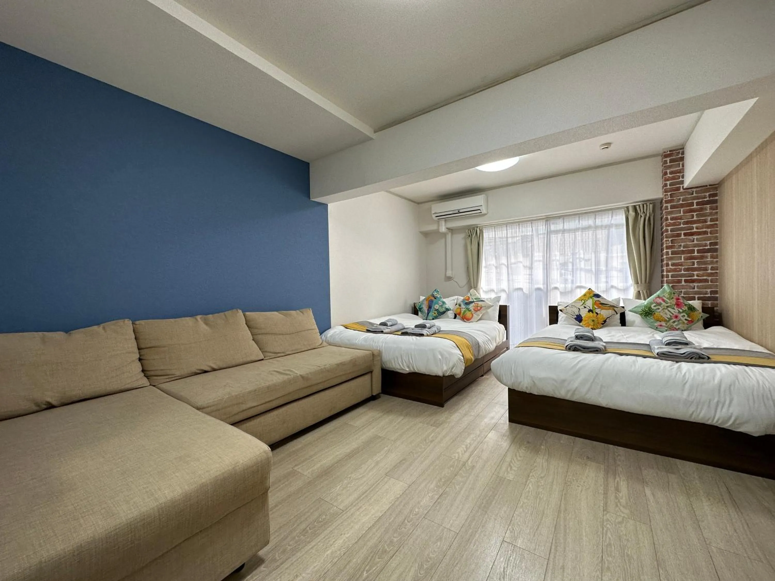 Bed in nestay apartment tokyo otsuka