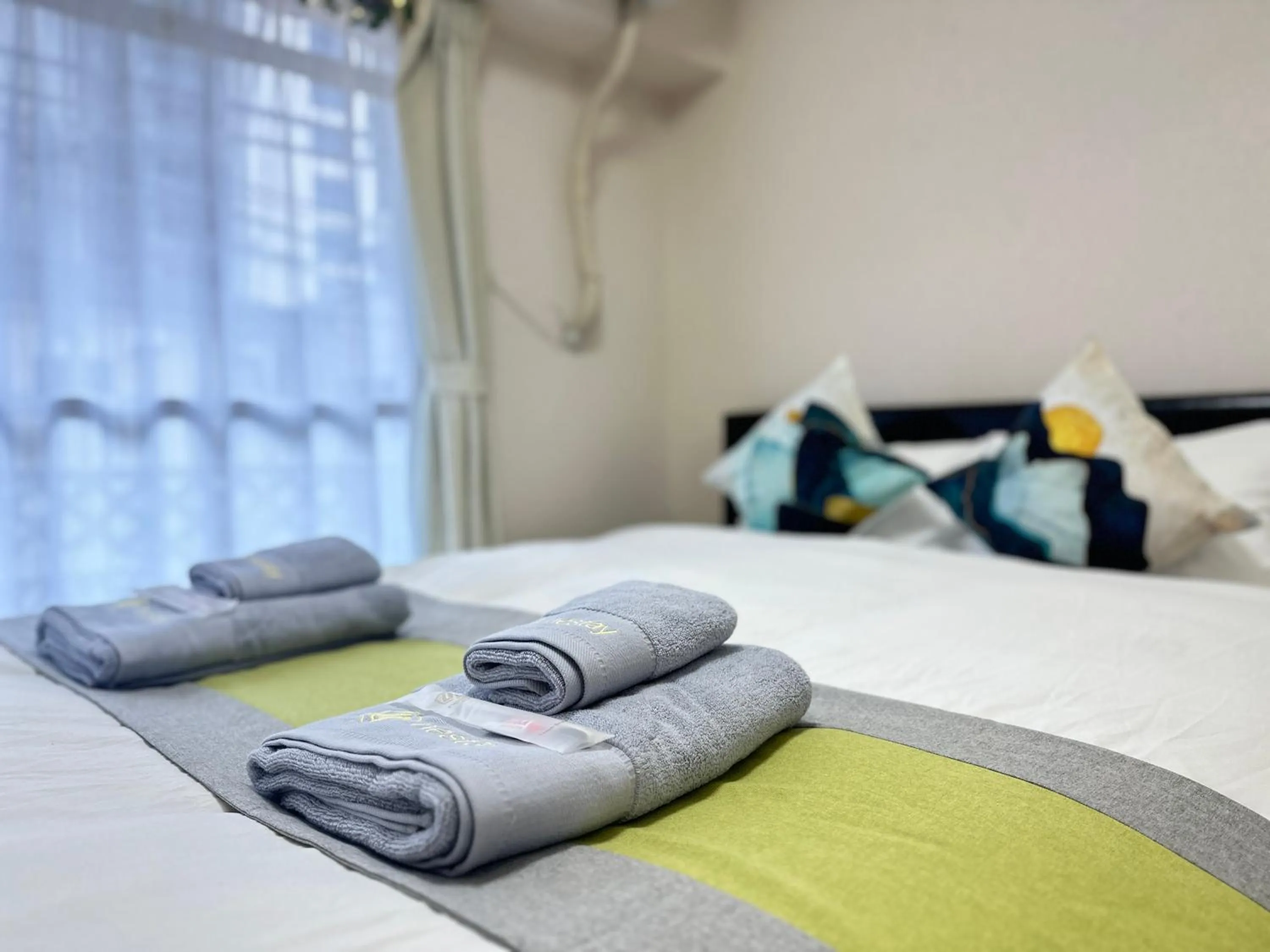 Bed in nestay apartment tokyo otsuka