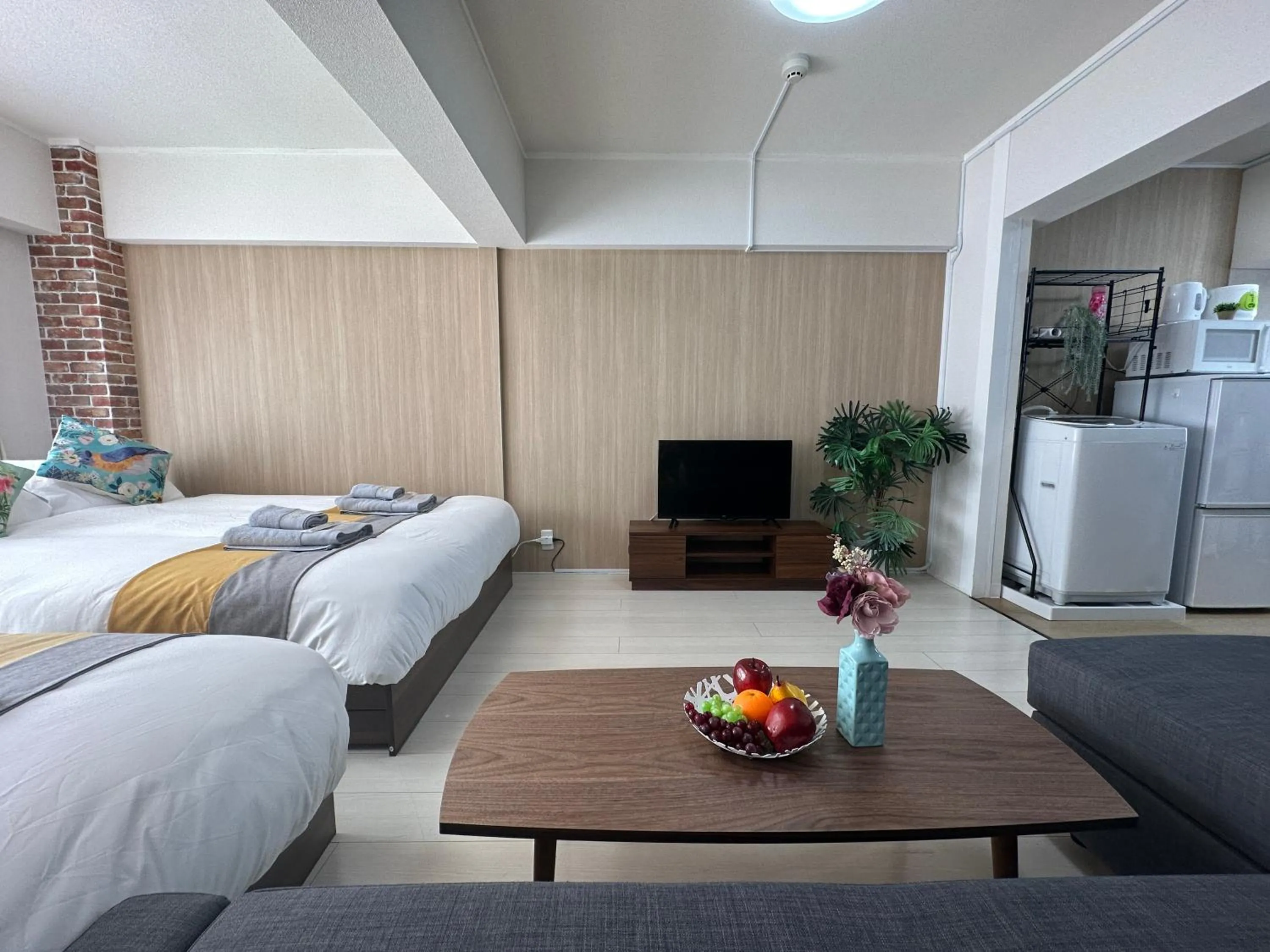 Bed in nestay apartment tokyo otsuka