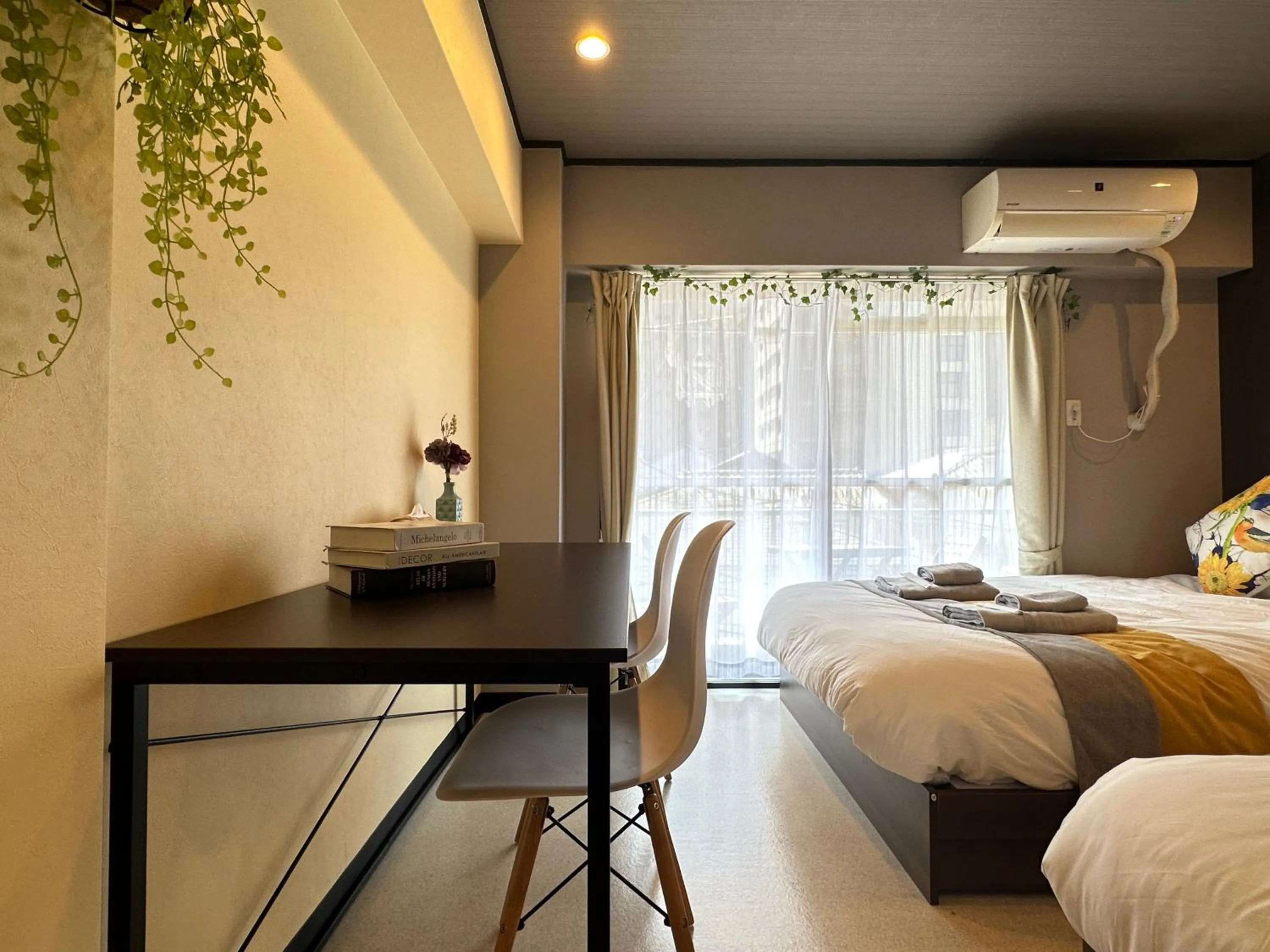 Bed in nestay apartment tokyo otsuka