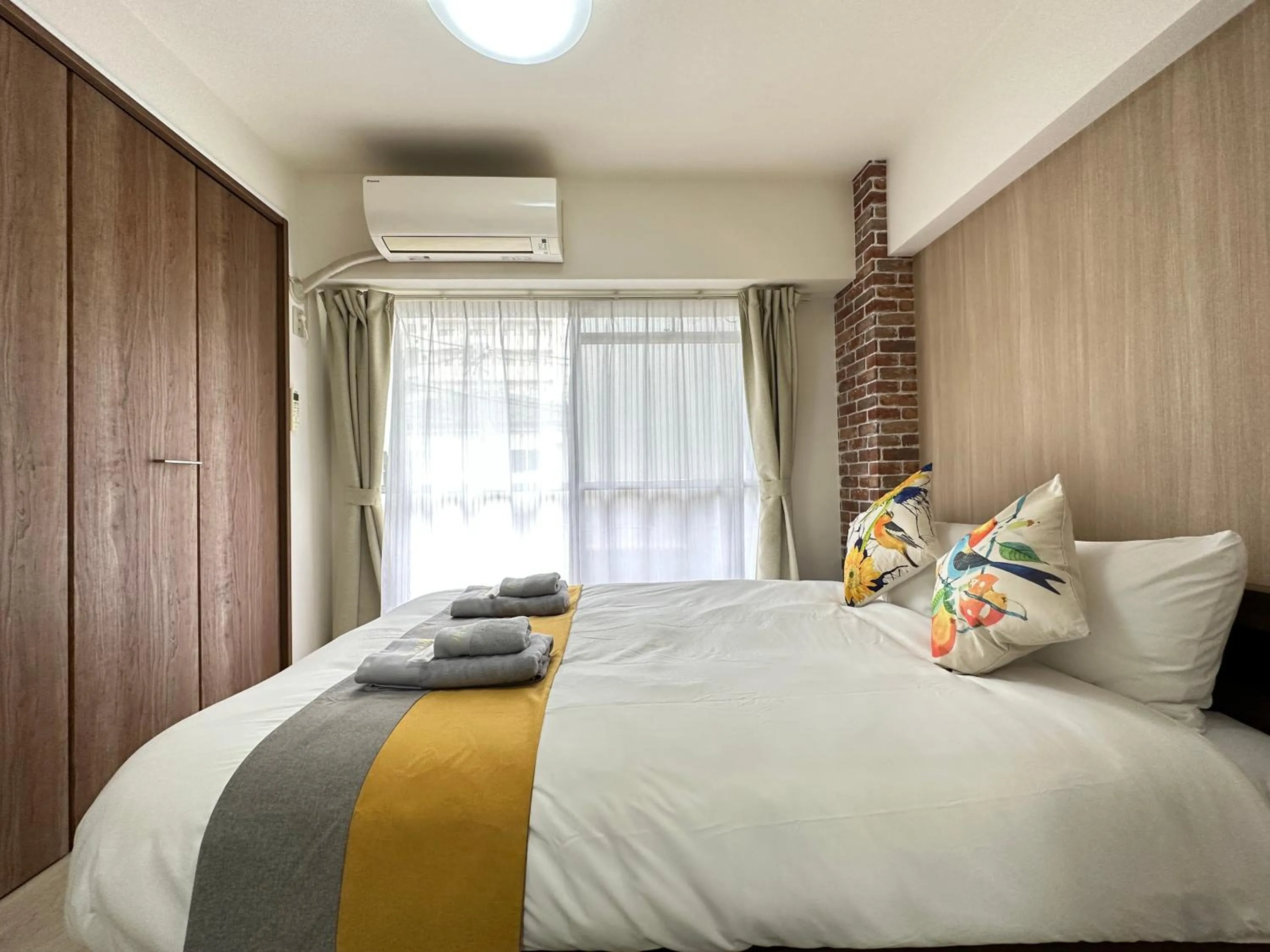 Bed in nestay apartment tokyo otsuka