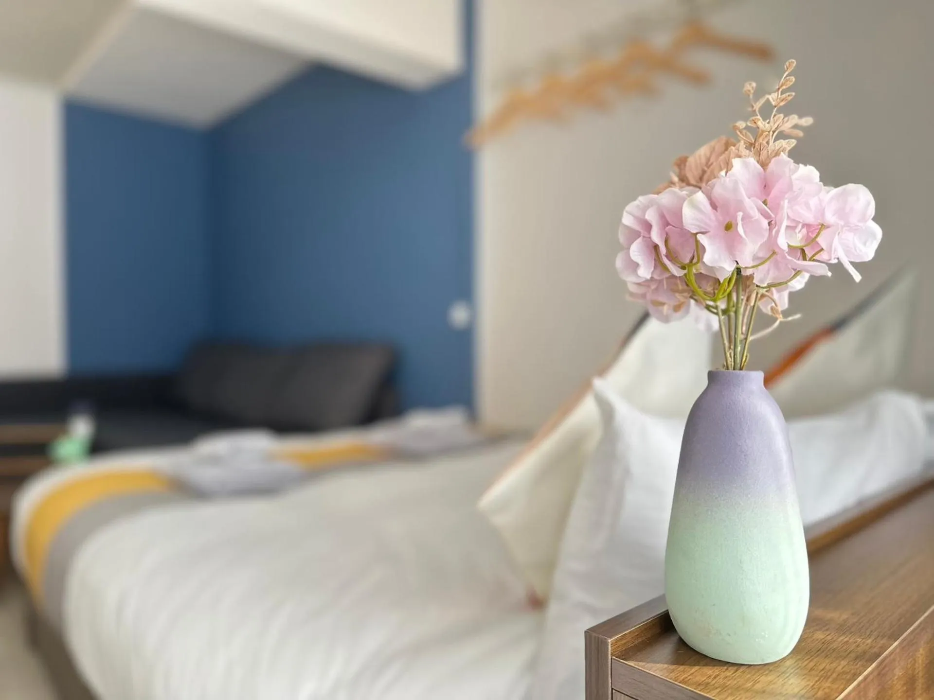 Bed in nestay apartment tokyo otsuka